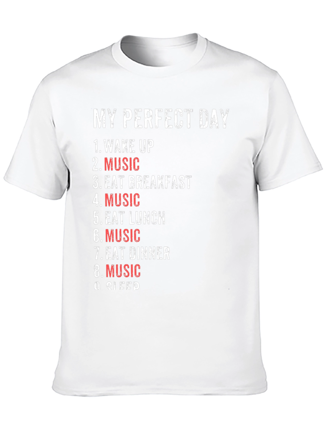 Black My Perfect Day - Music Lover's T-Shirt view 10