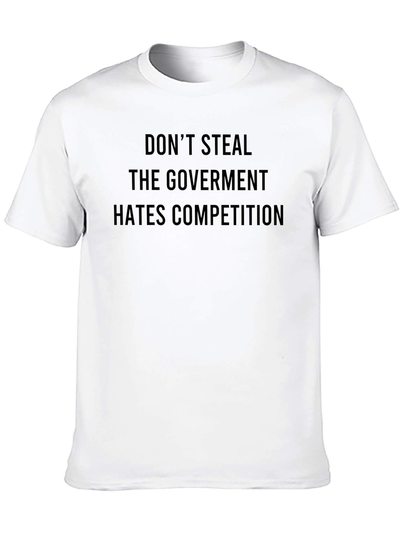 Black Don't Steal Government Competition Black Graphic Tee view 10