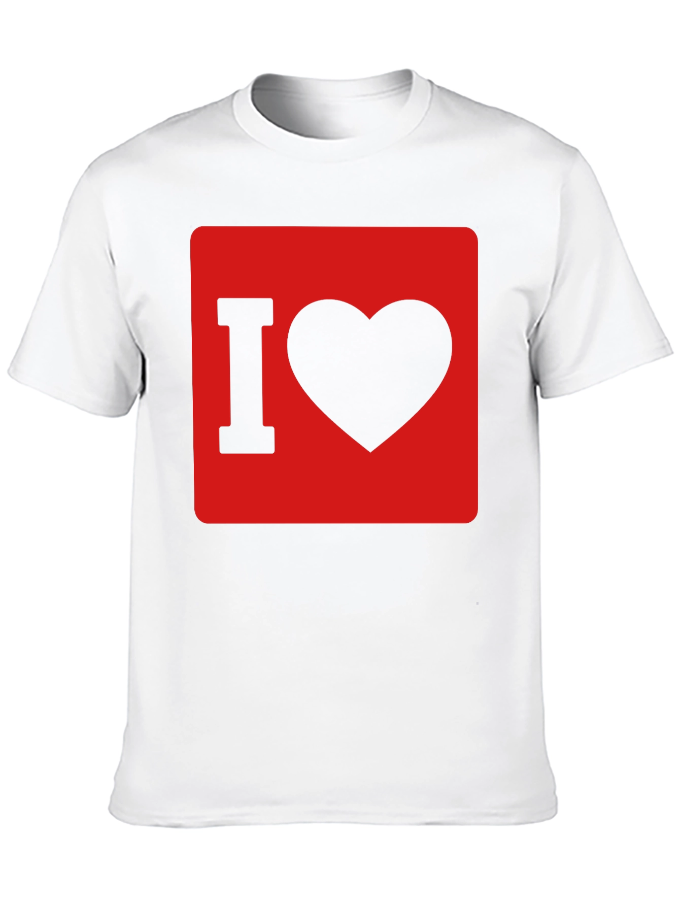 Black I Love Heart Graphic T-Shirt - Black Cotton Tee view 10