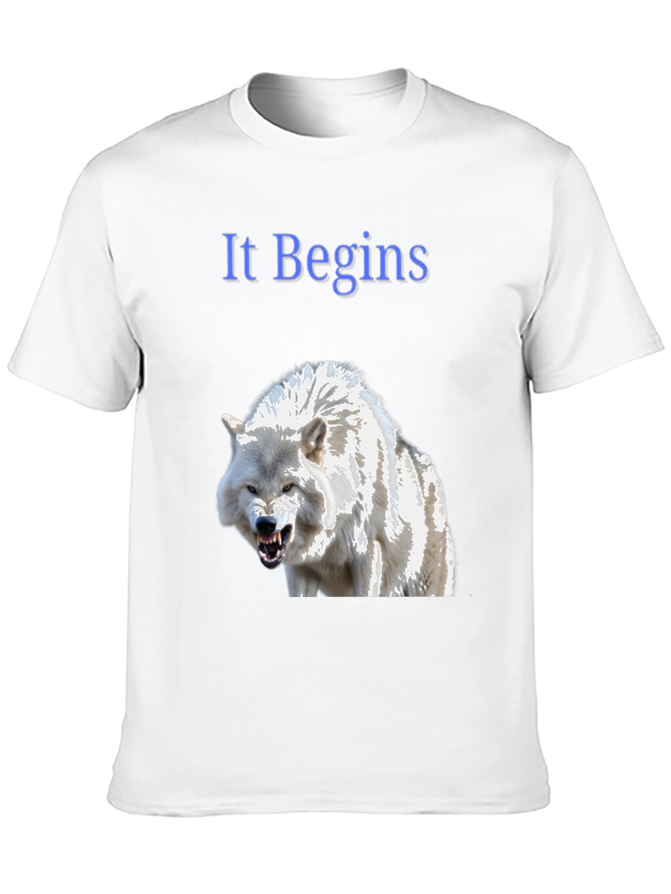 Black It Begins Wolf Graphic T-Shirt view 10