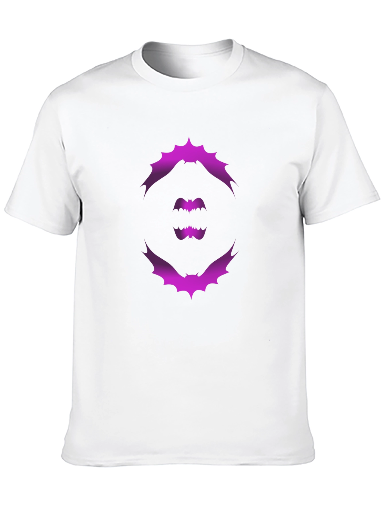 Black Bat Silhouette Graphic Print Black Tee view 10