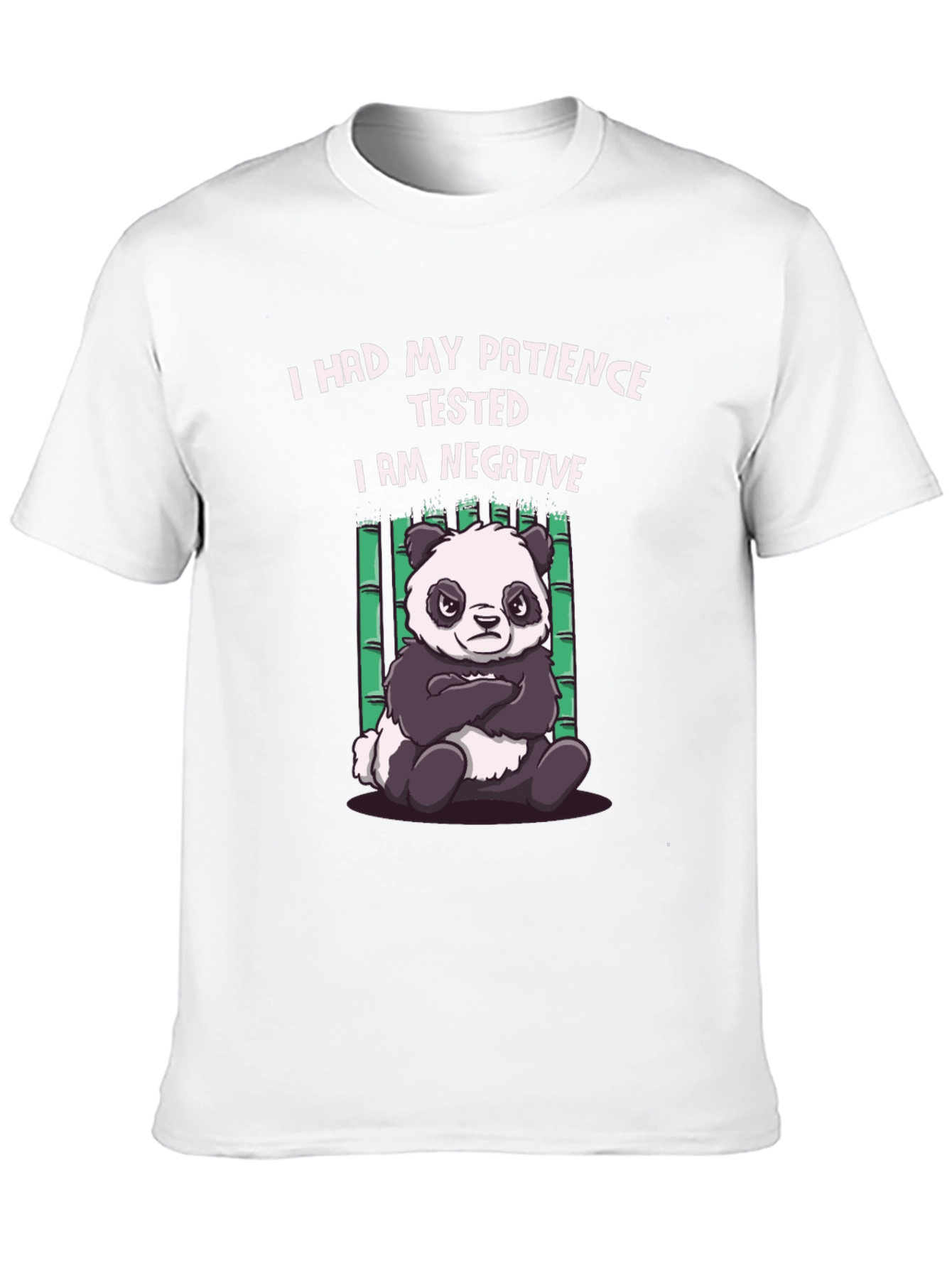 Black Patience Tested Panda Graphic T-Shirt view 10