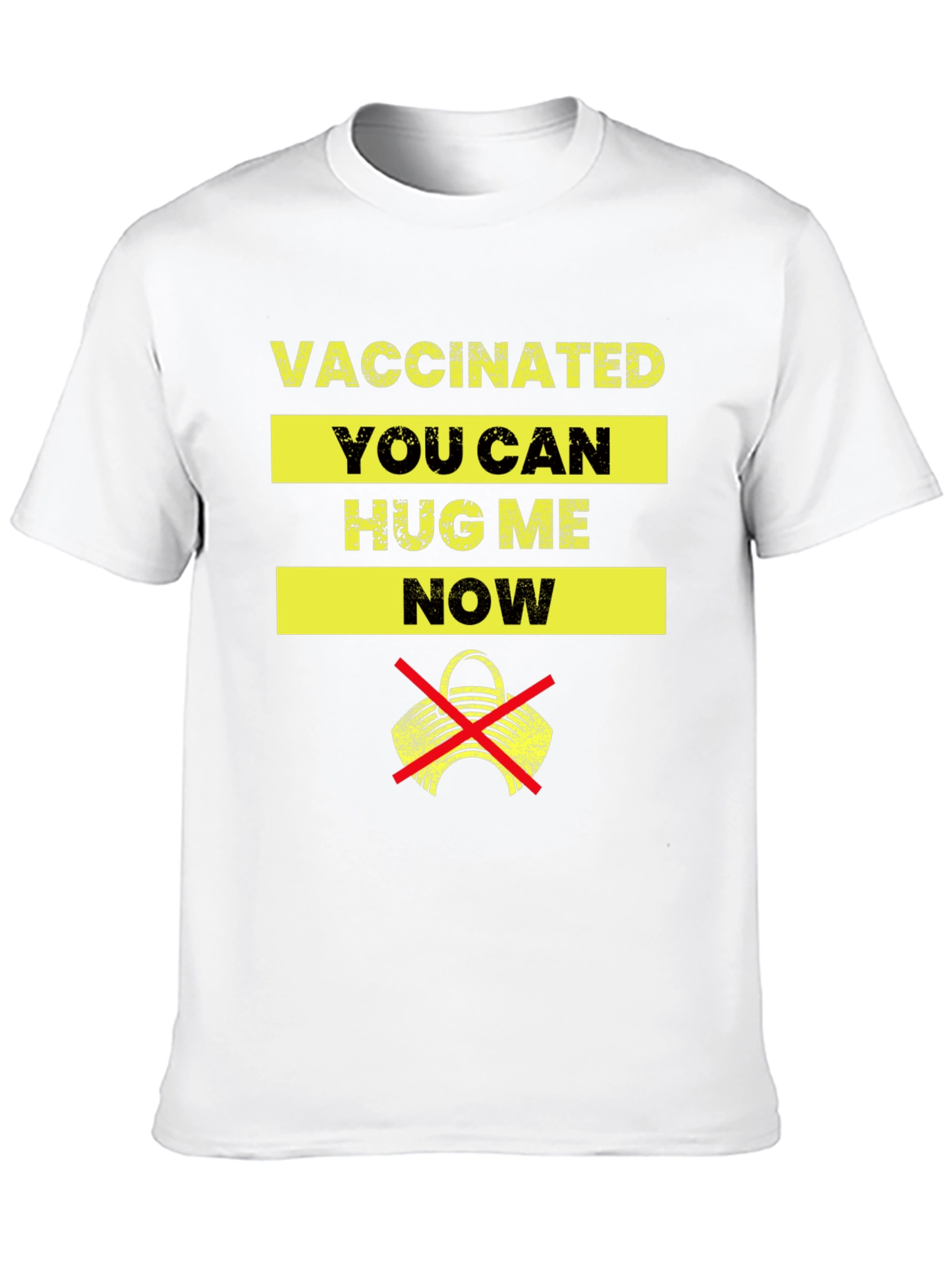 Black Vaccinated Hug Me Now Graphic T-Shirt view 10
