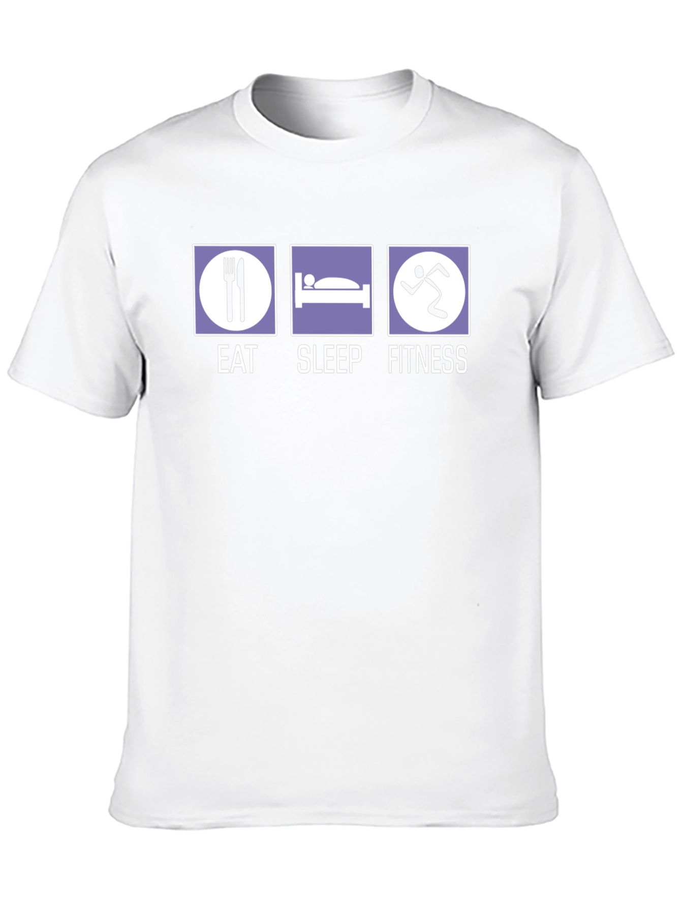 Black Eat Sleep Fitness T-Shirt - Workout Gym Tee view 10