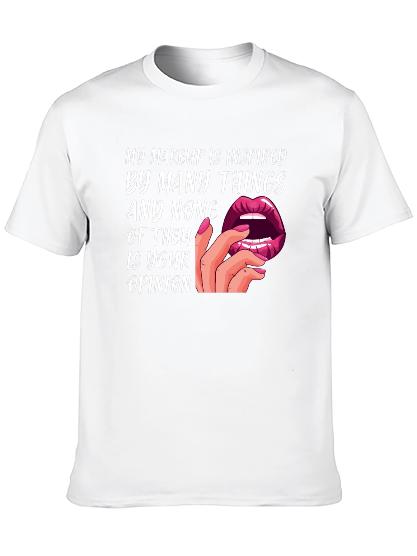 Black Makeup Inspired T-Shirt - Bold Slogan Tee view 10