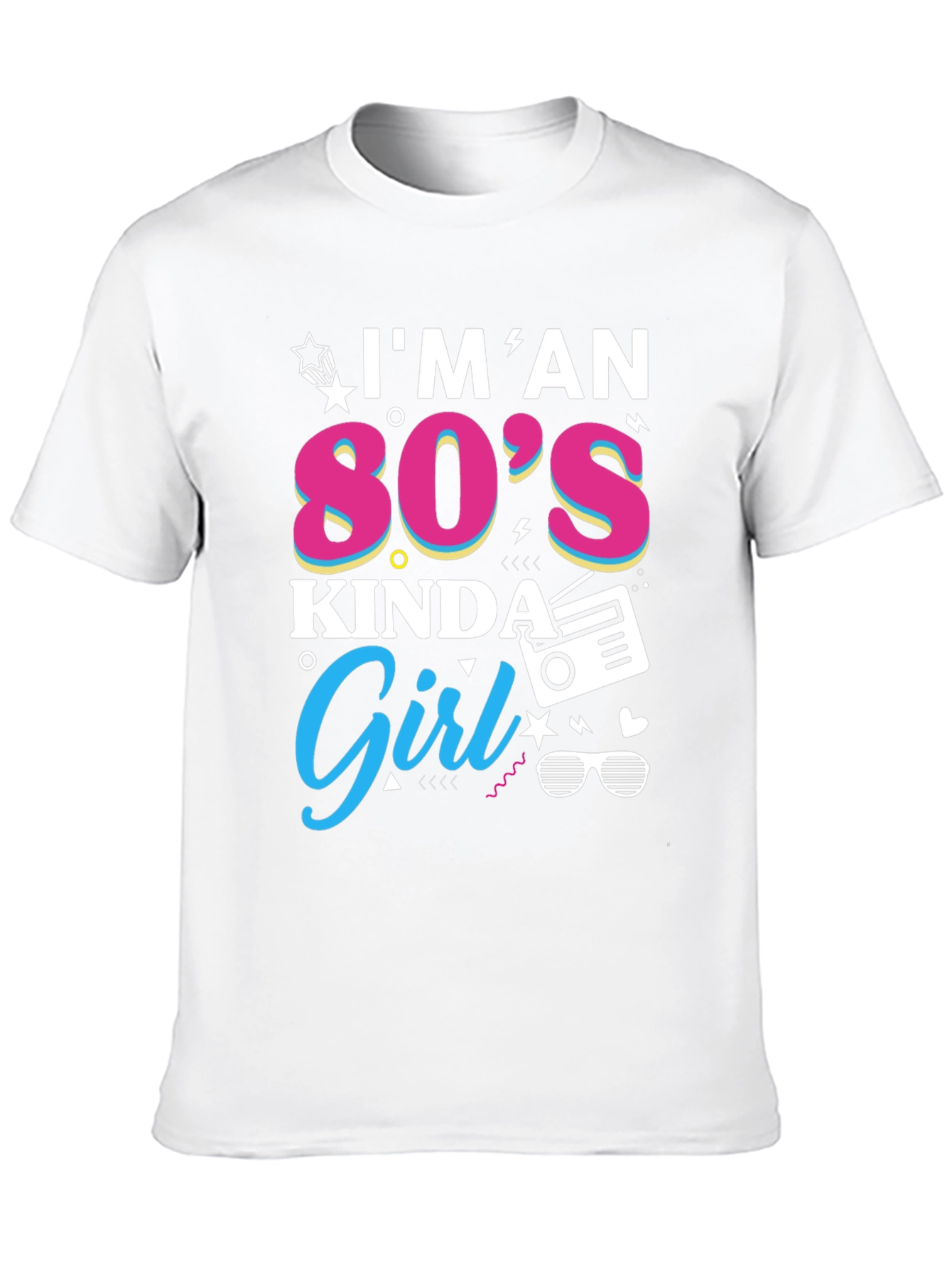 Black I'm an 80s Kinda Girl Graphic Tee view 10