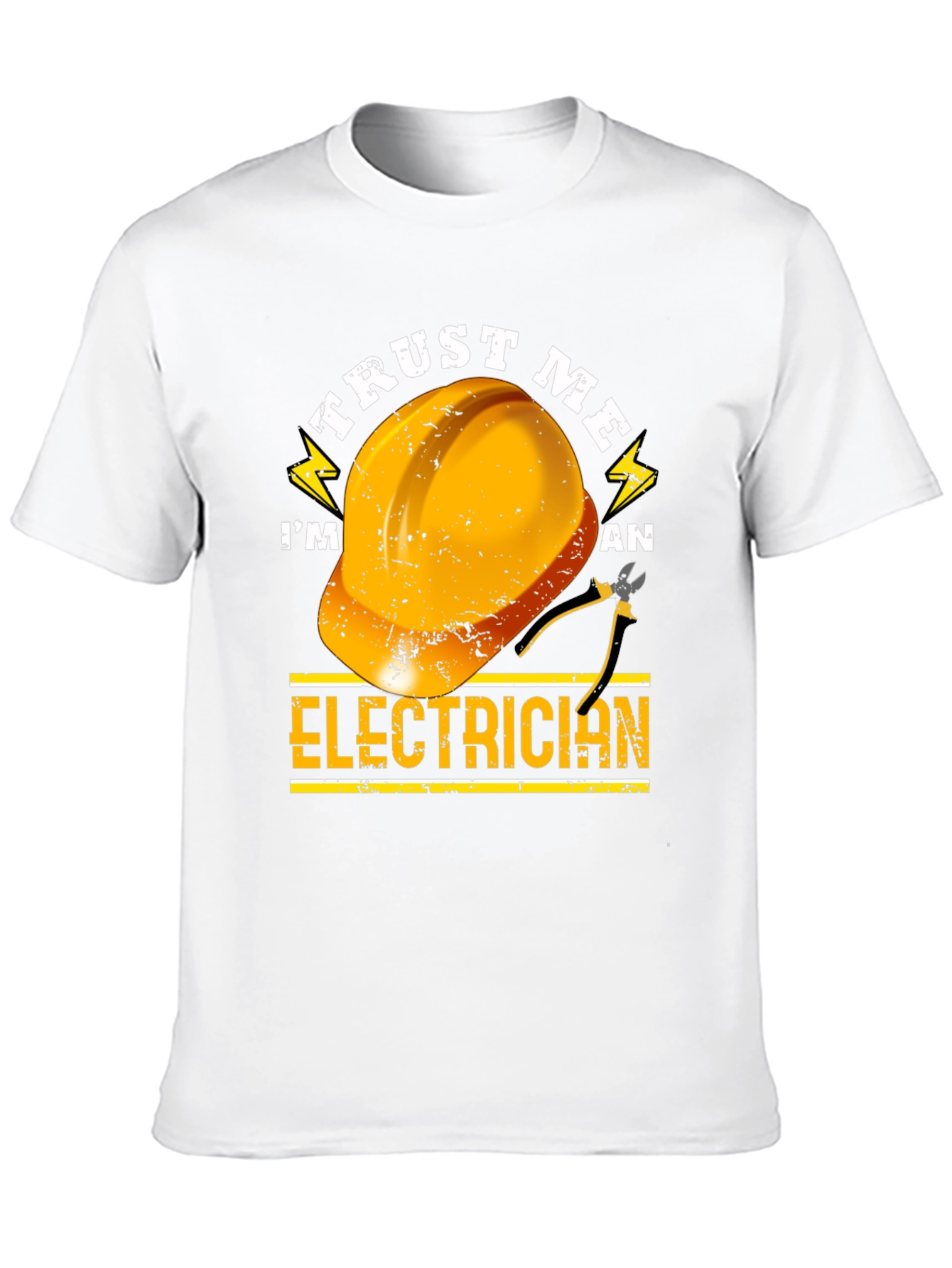 Black Trust Me I'm an Electrician T-Shirt view 10