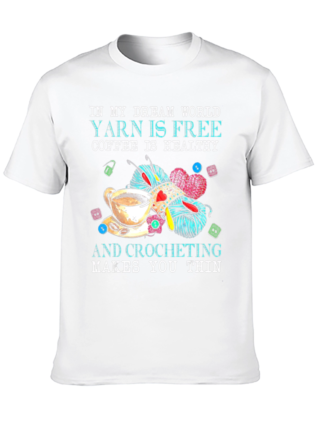 Black Dream World Crochet T-Shirt view 10