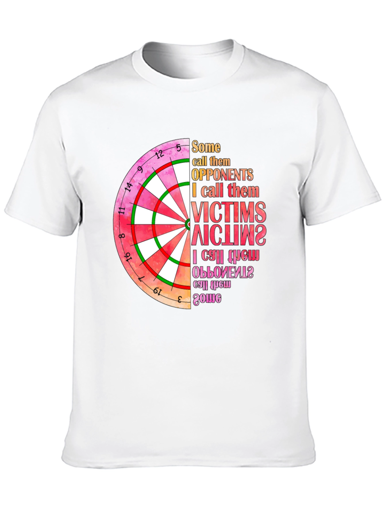 Black Dartboard Graphic T-Shirt: Opponents to Victims view 10