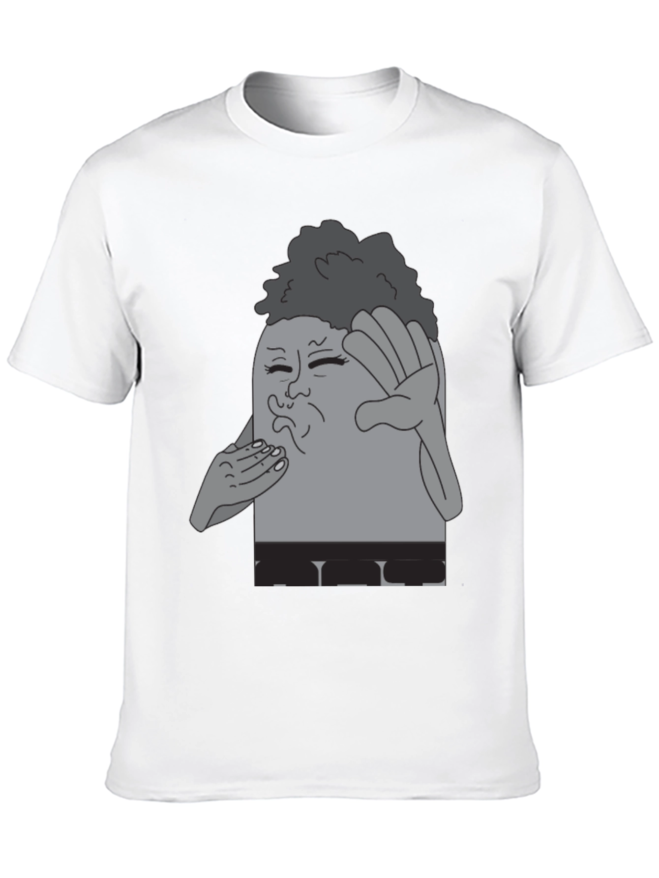 Black Cartoon Character Graphic T-Shirt view 10
