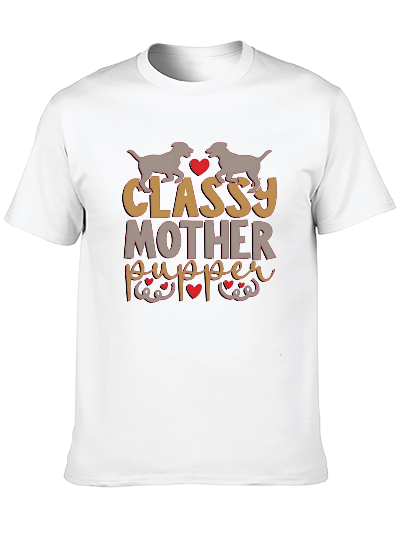 Black Classy Mother Pupper Graphic Tee view 10
