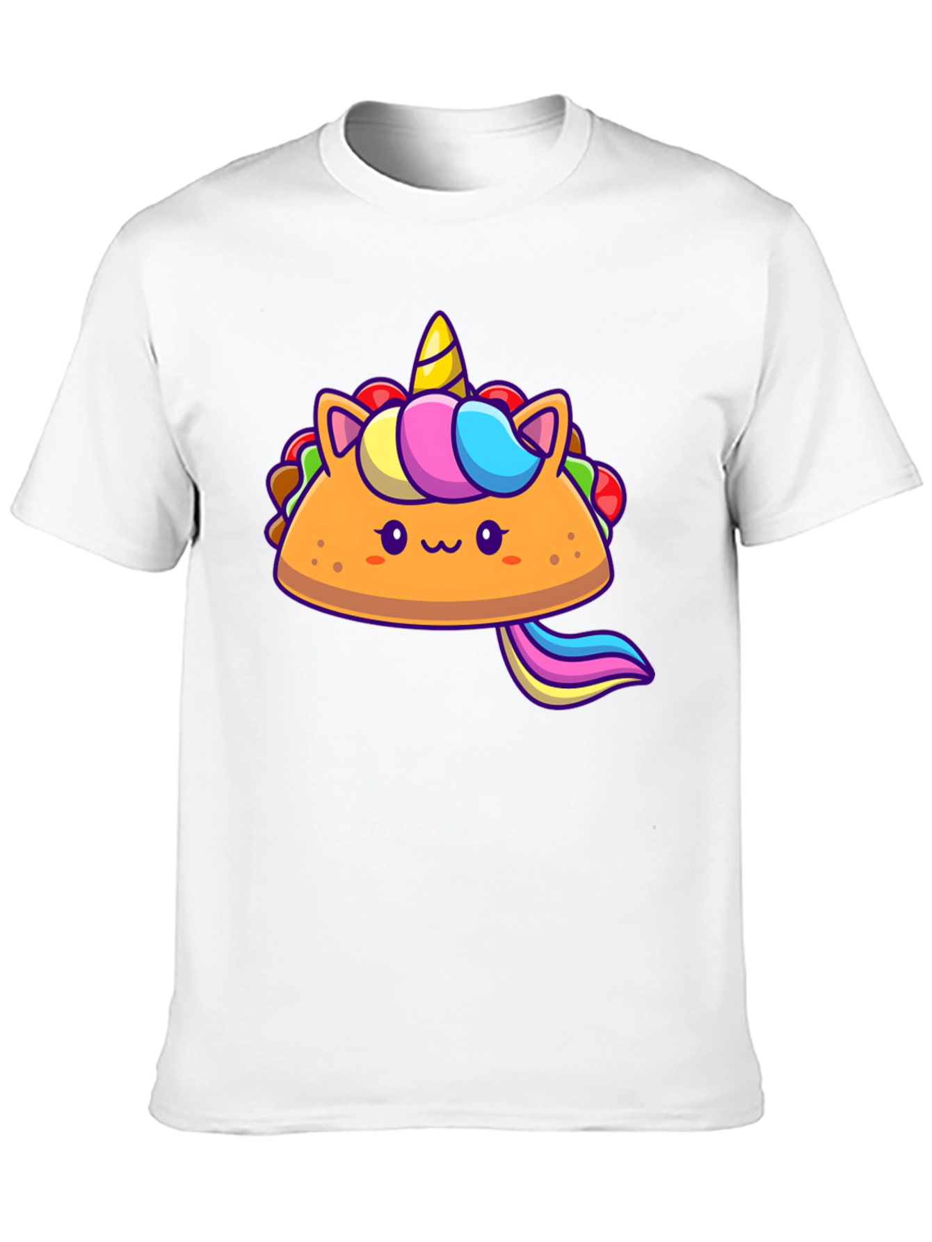 Black Unicorn Taco Graphic Tee - Cute Foodie Shirt view 10