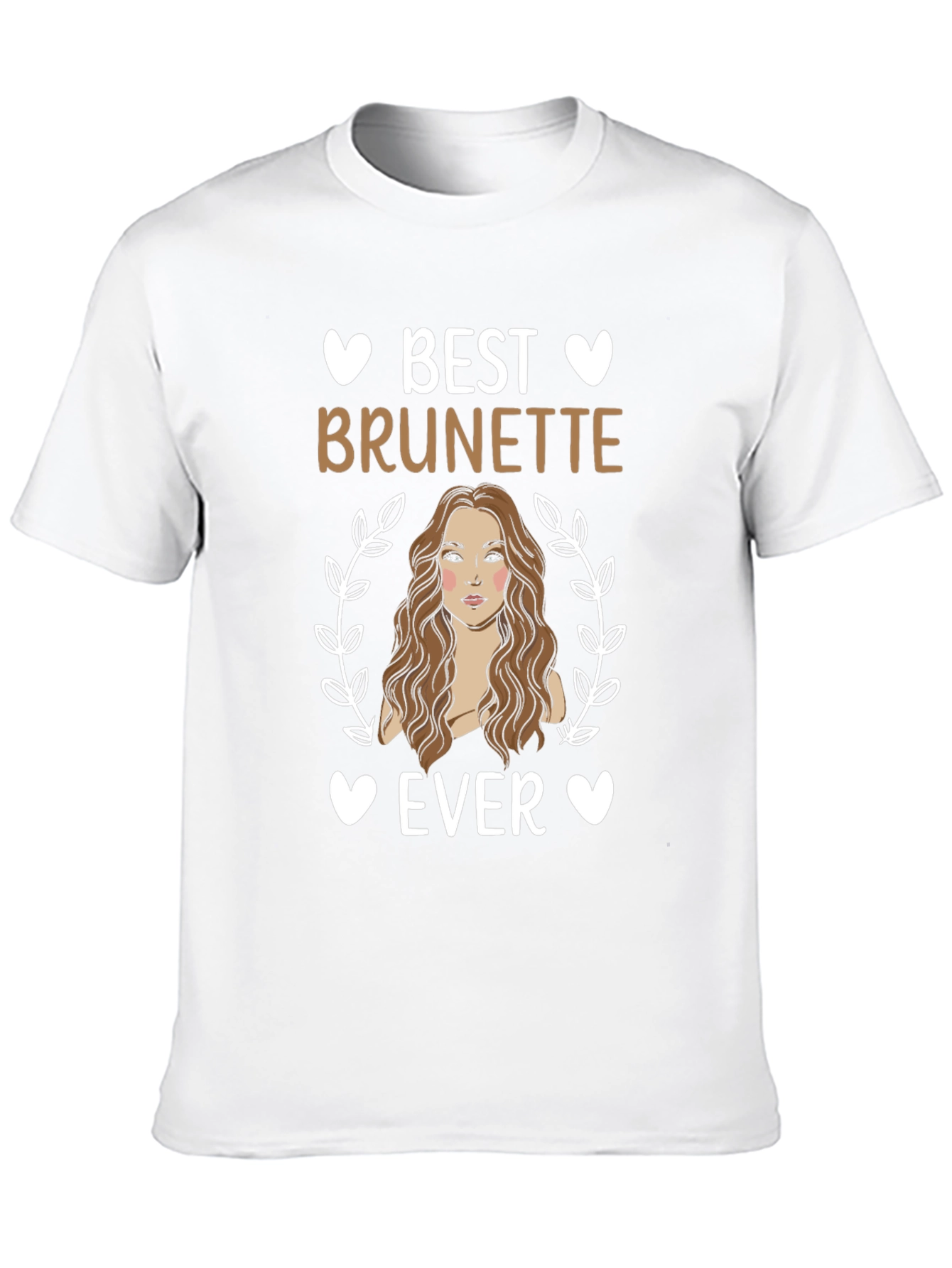 Black Best Brunette Ever T-Shirt - Cute Women's Tee view 10