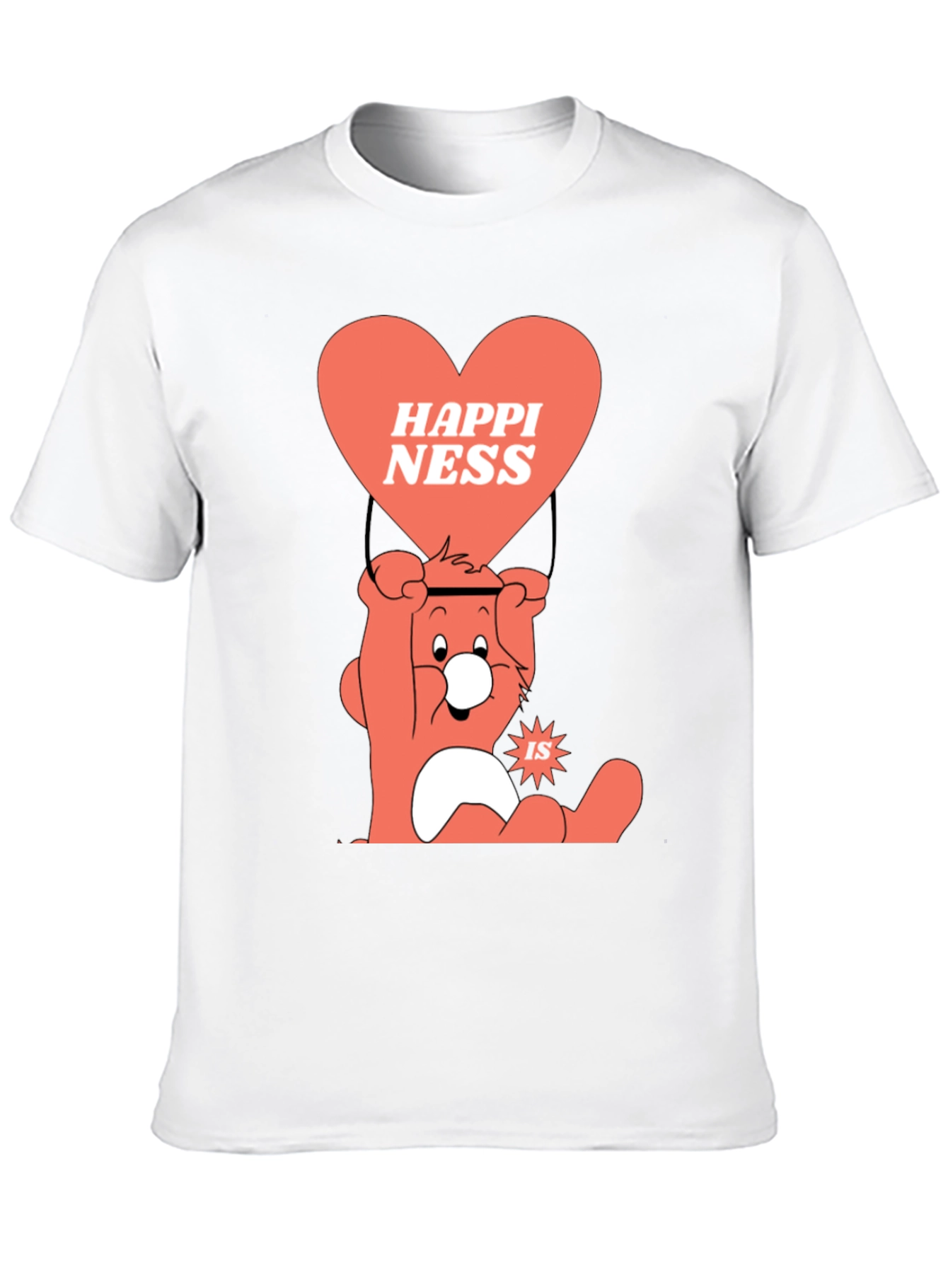 Black Happiness Bear Graphic T-Shirt view 10