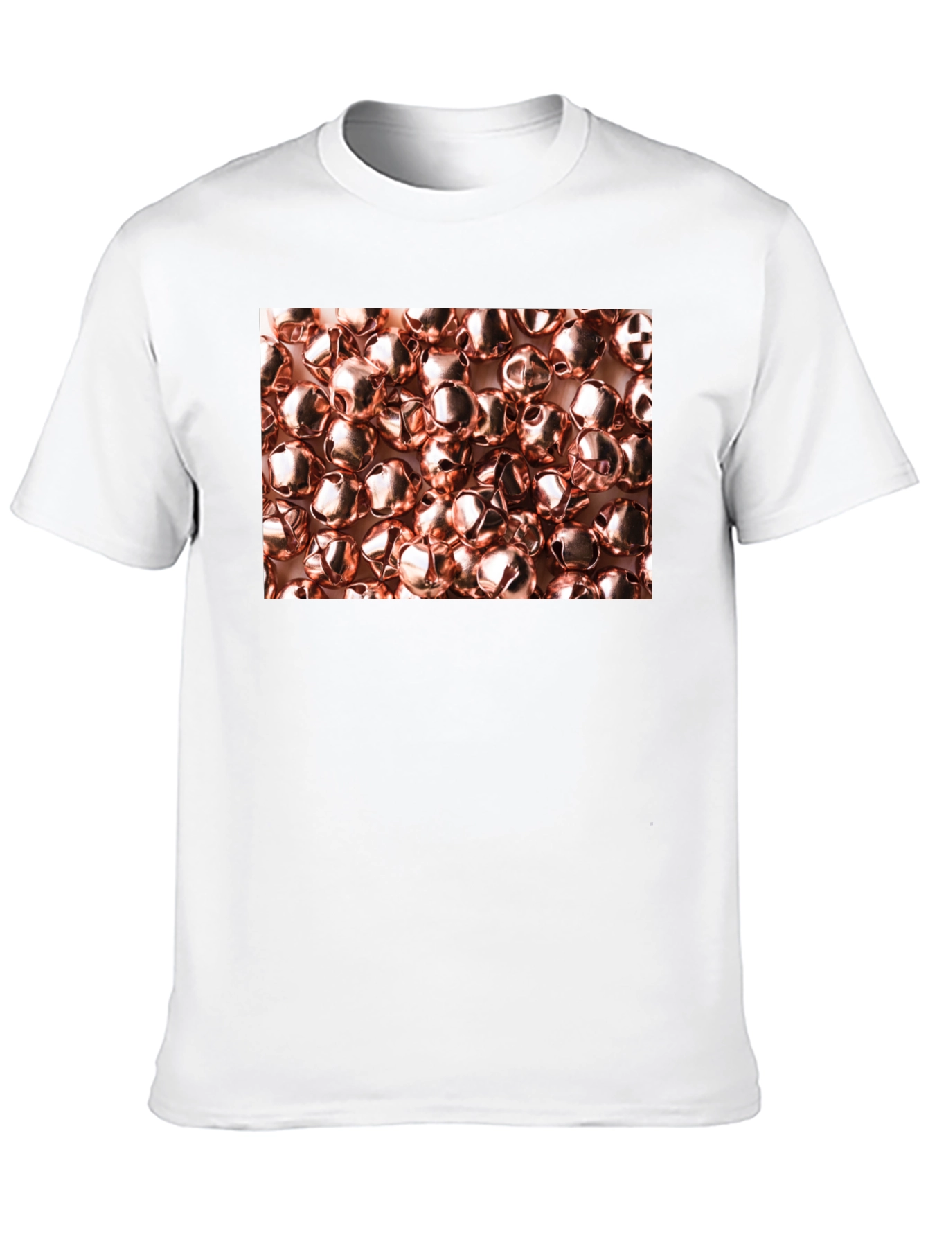 Black Novelty Bell Pattern Black T-Shirt view 10