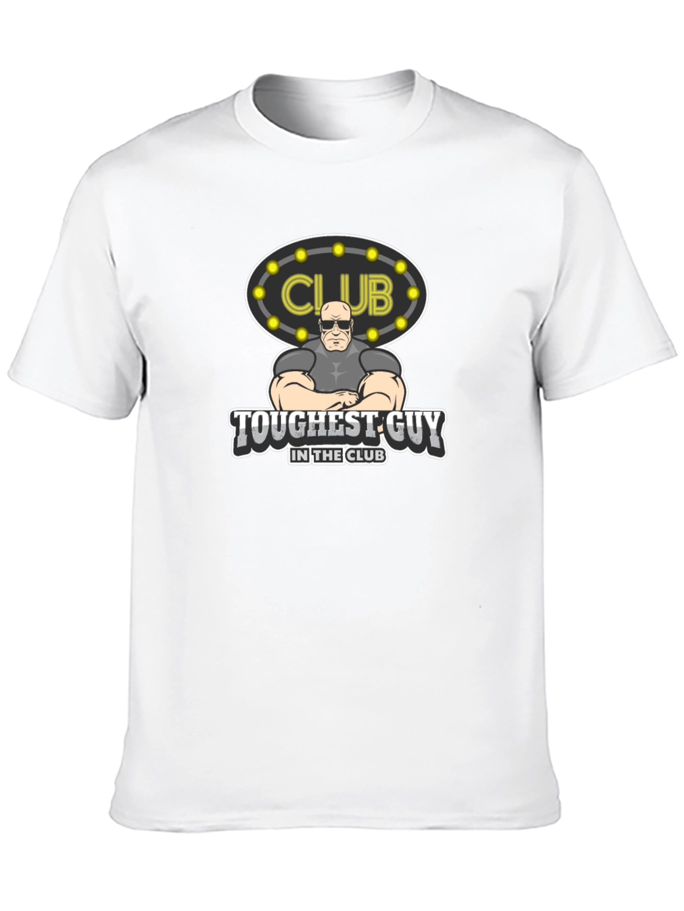 Black Toughest Guy in the Club Graphic Tee view 10