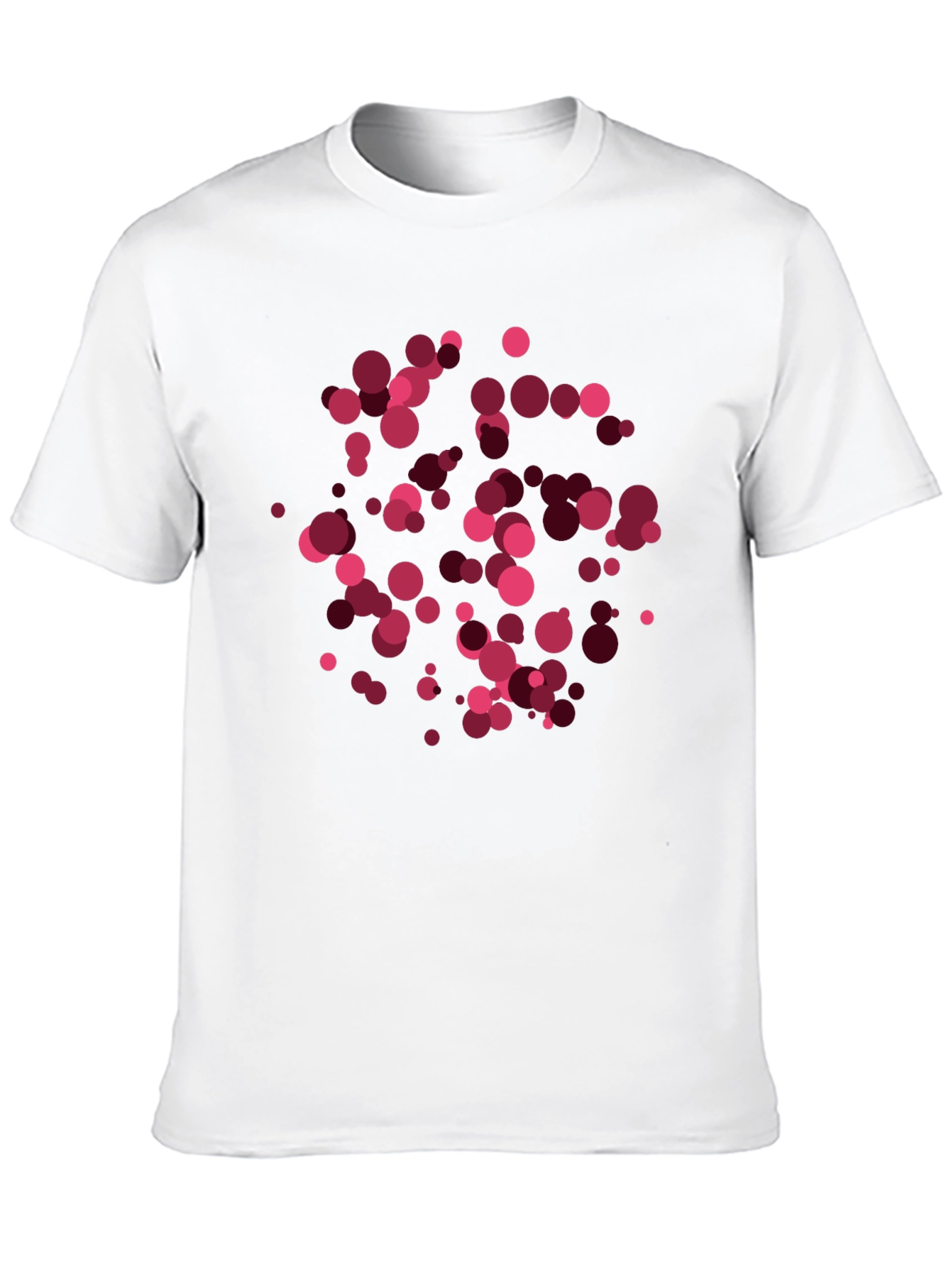 Black Abstract Circle Pattern T-Shirt view 10