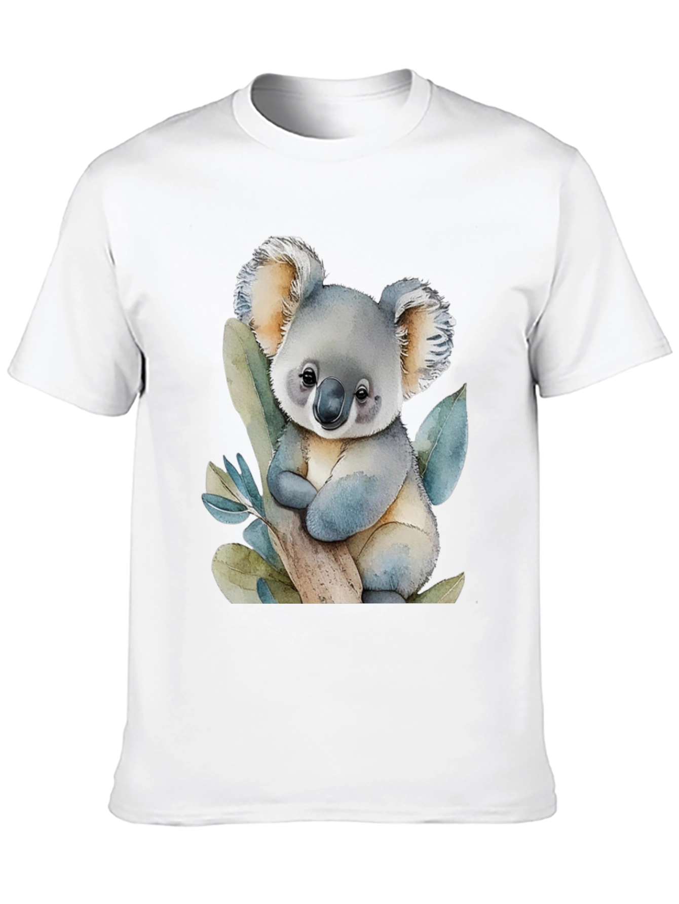 Black Cute Koala Bear Graphic T-Shirt view 10