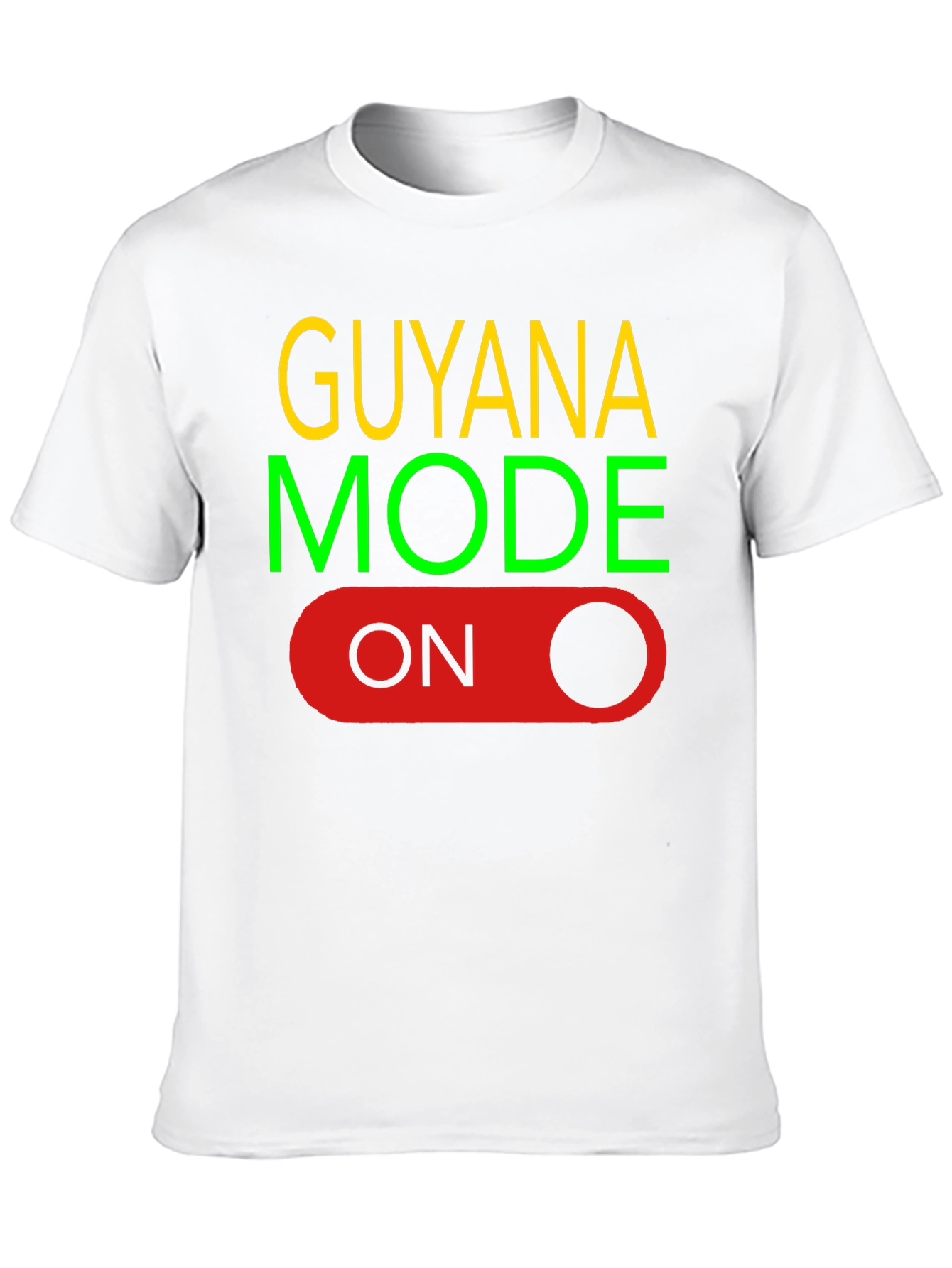 Black Guyana Mode On Black T-Shirt view 10