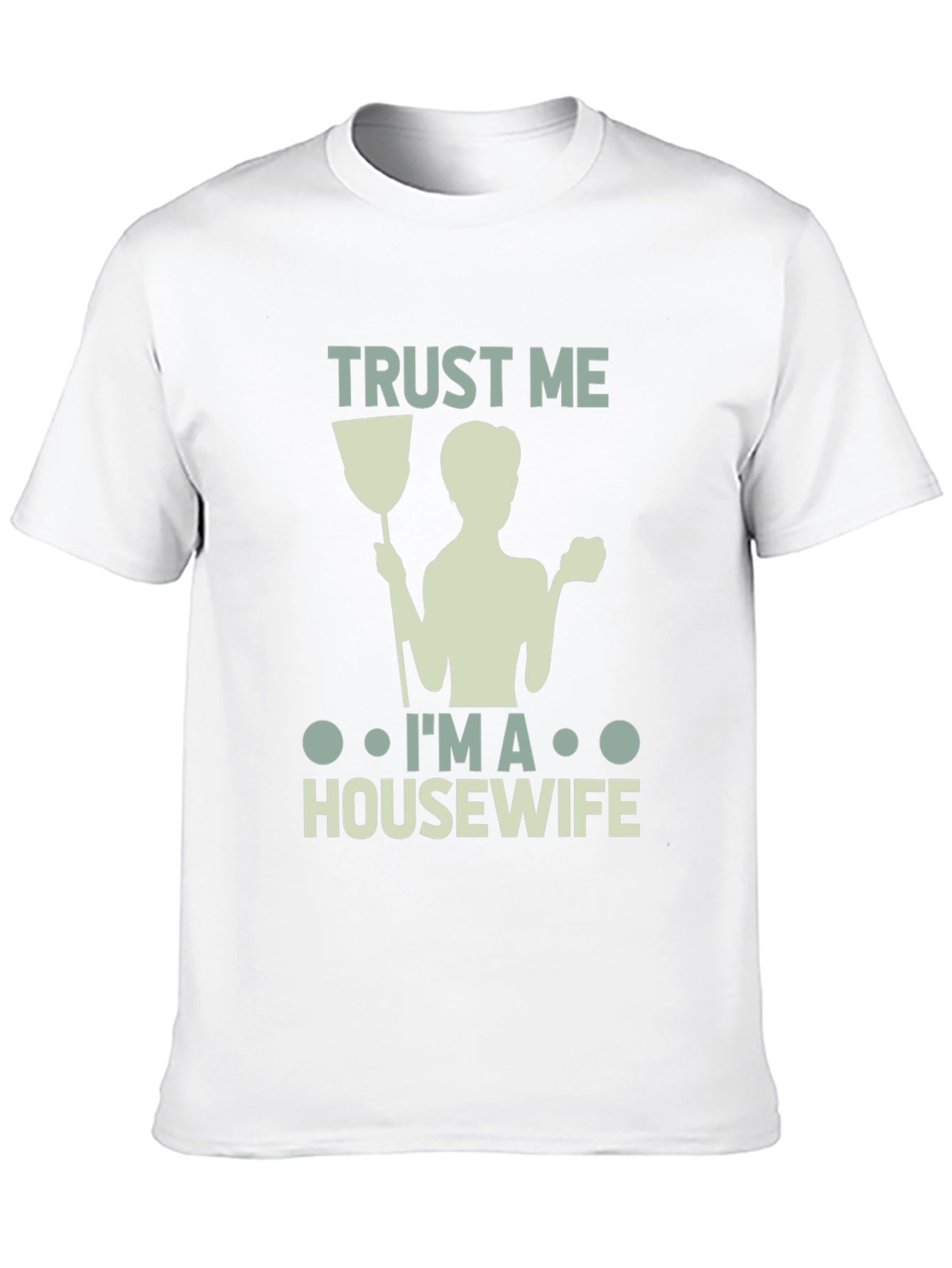 Black Trust Me I'm a Housewife T-Shirt view 10