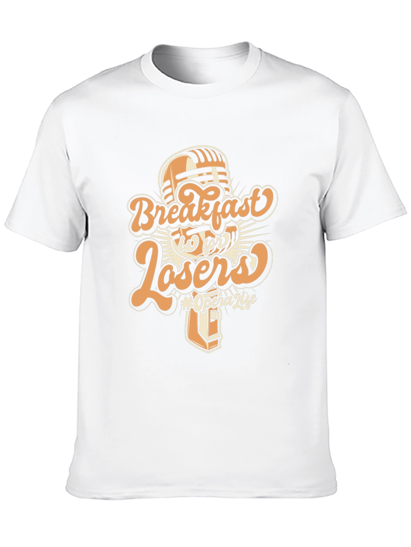Black Breakfast is for Losers Graphic Tee view 10