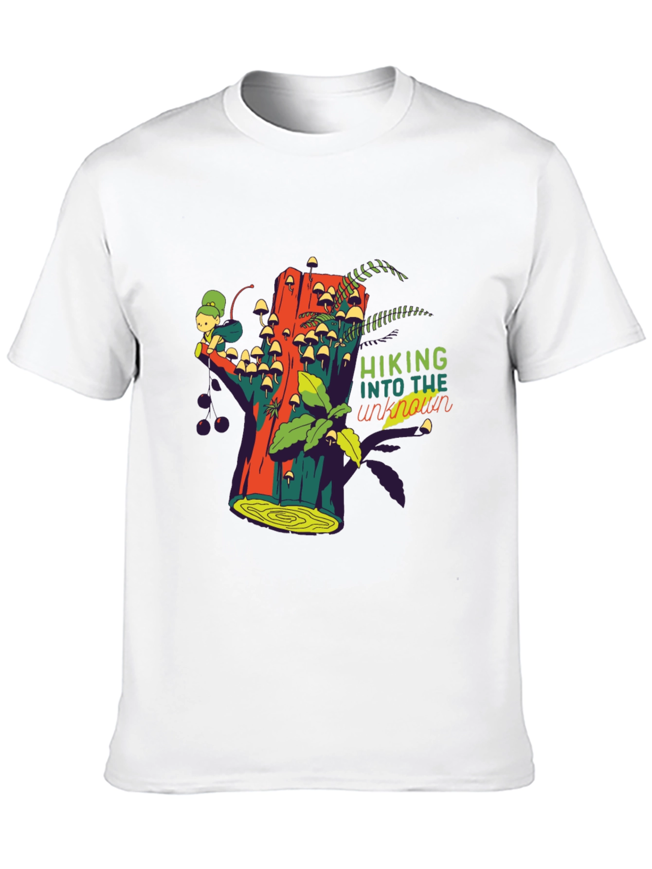 Black Hiking Into The Unknown Graphic Tee view 10