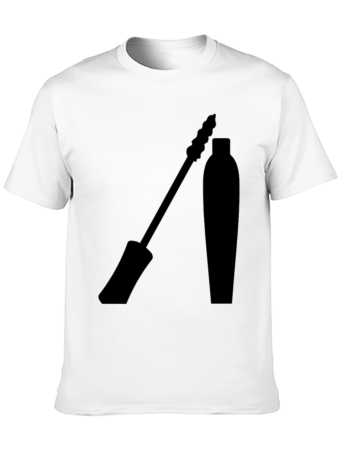 Black Mascara Graphic Tee - Stylish Eyelash Design T-Shirt view 10