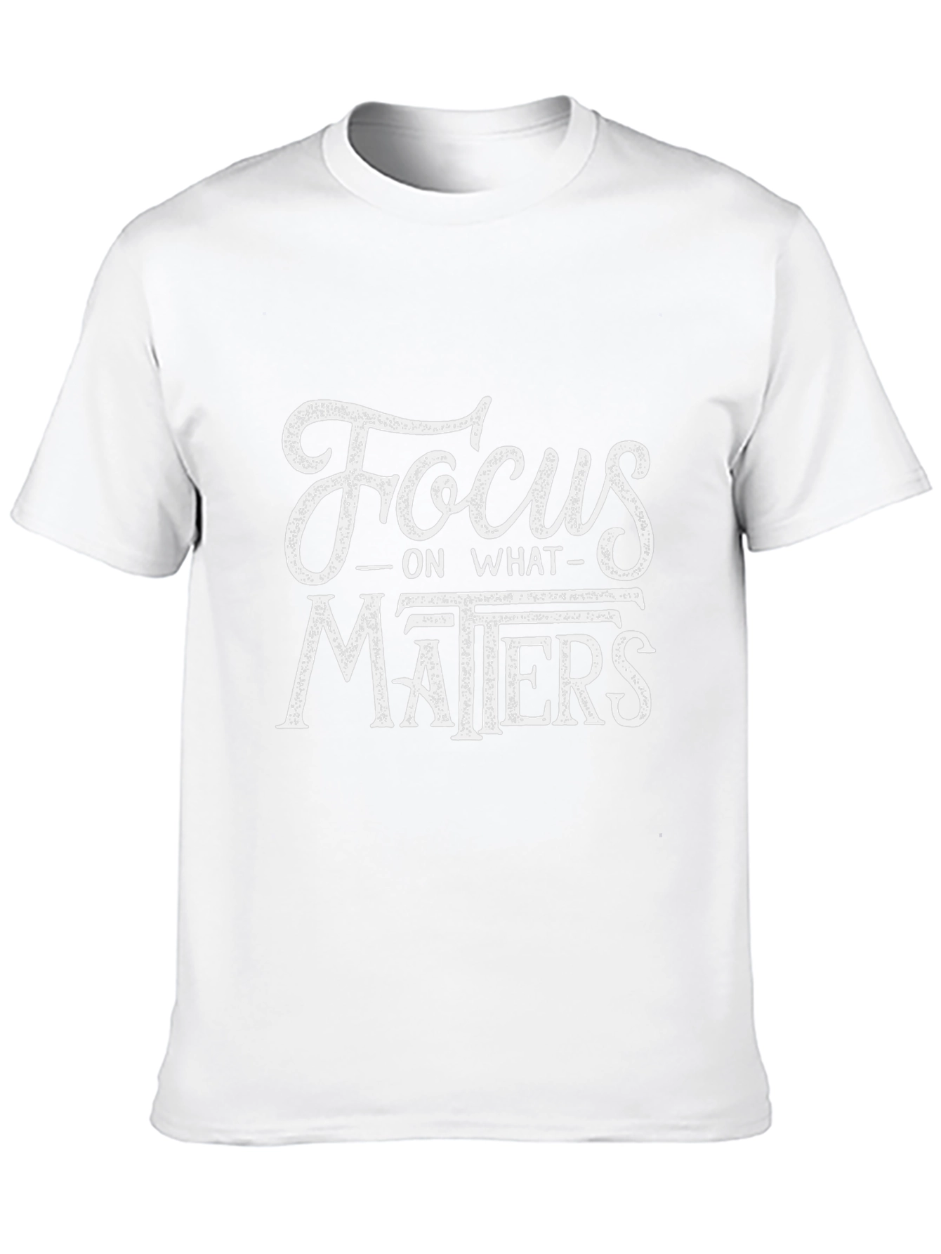 Black Focus On What Matters Graphic Tee - Black Cotton Blend view 10