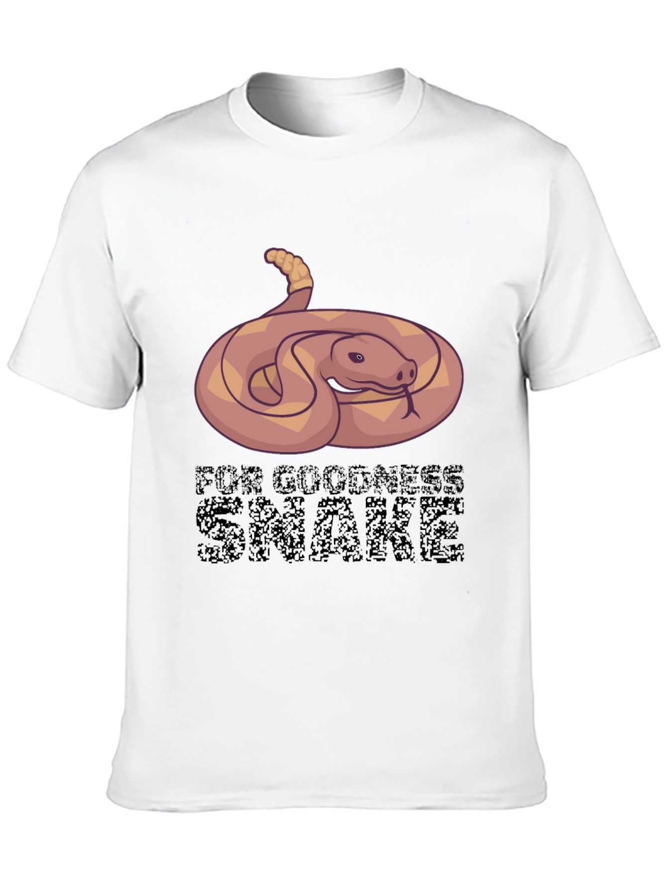 Black Funny Snake Graphic Tee - For Goodness Snake T-Shirt view 10