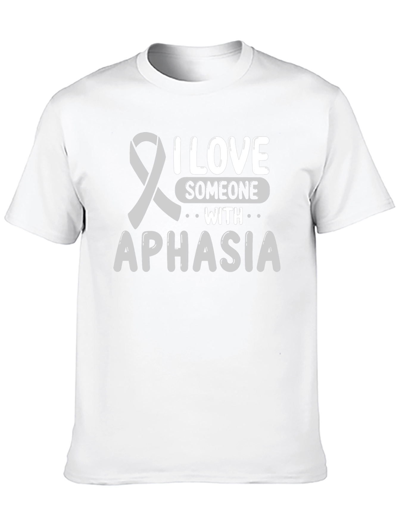Black Aphasia Awareness T-Shirt - I Love Someone With view 10