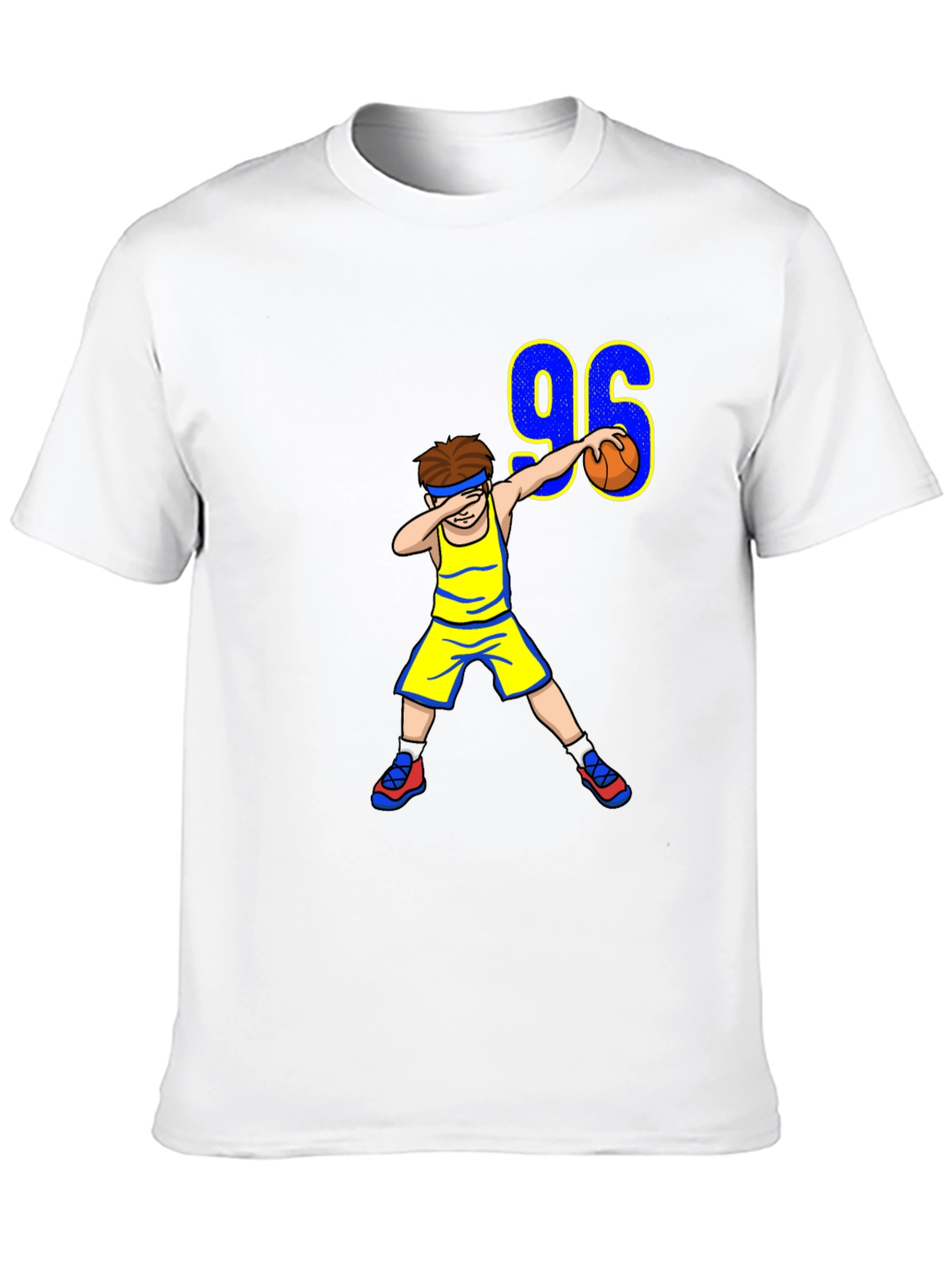 Black Dabbing Basketball Player 96 T-Shirt view 10