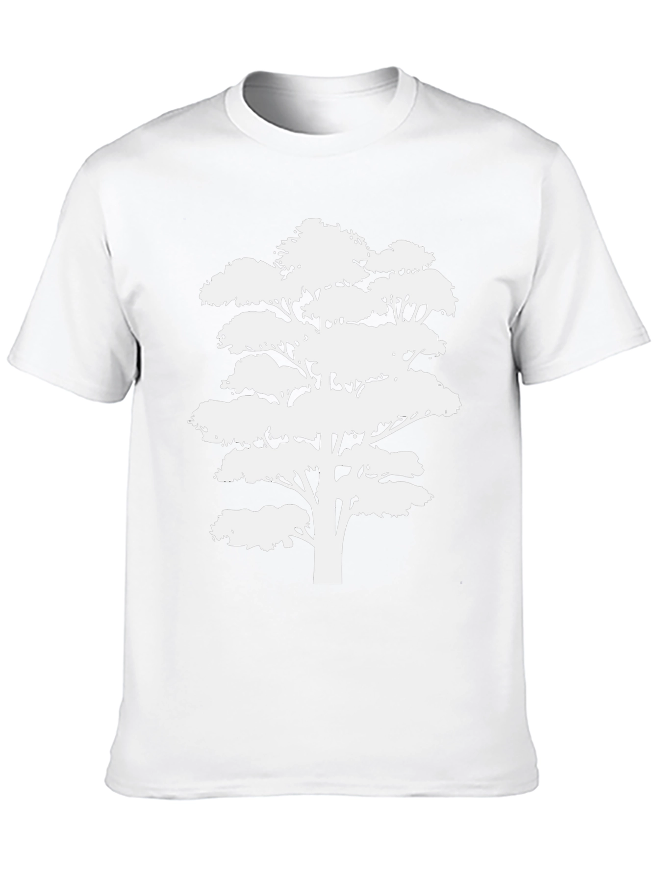 Black Tree Silhouette Black T-Shirt view 10