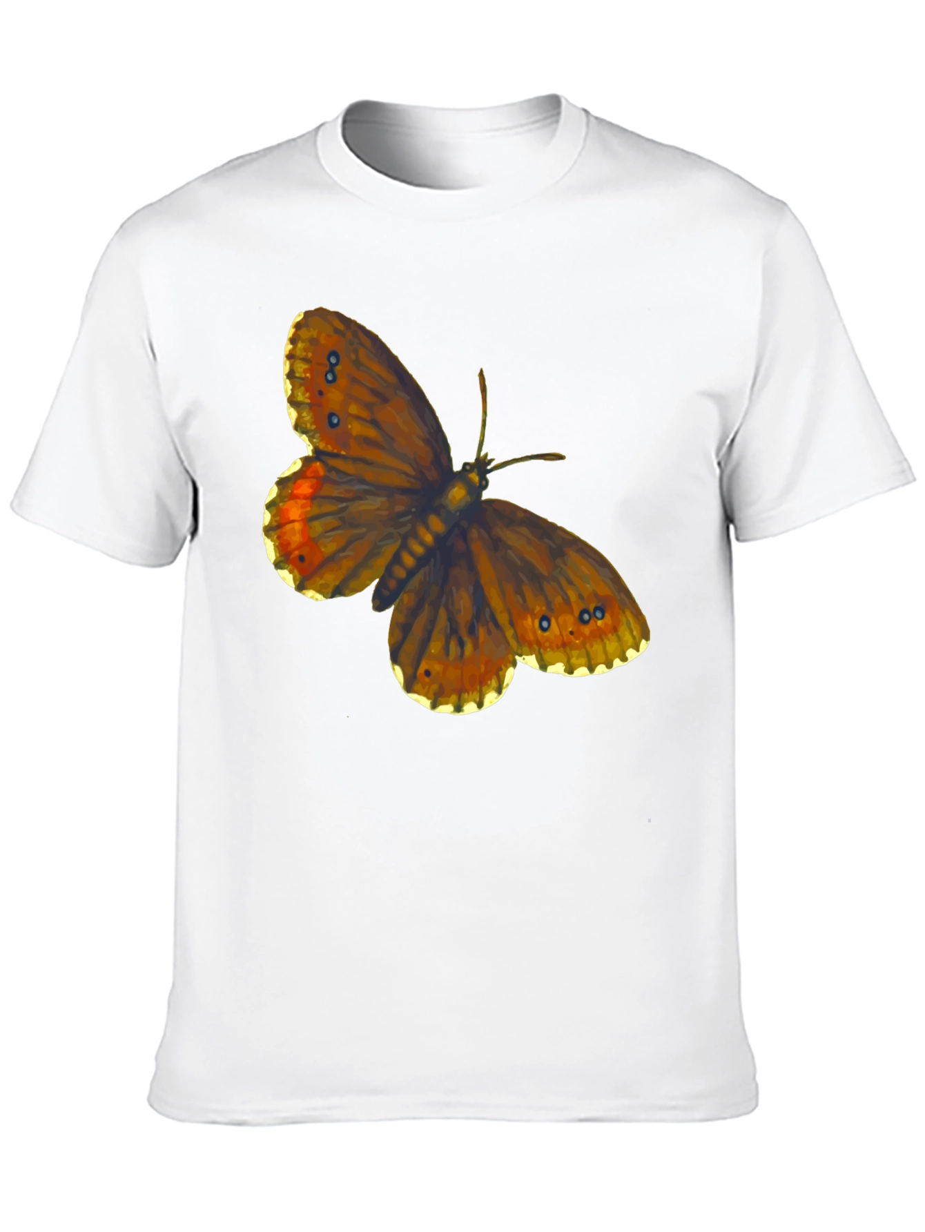 Black Butterfly Graphic Tee - Trendy Casual Wear view 10