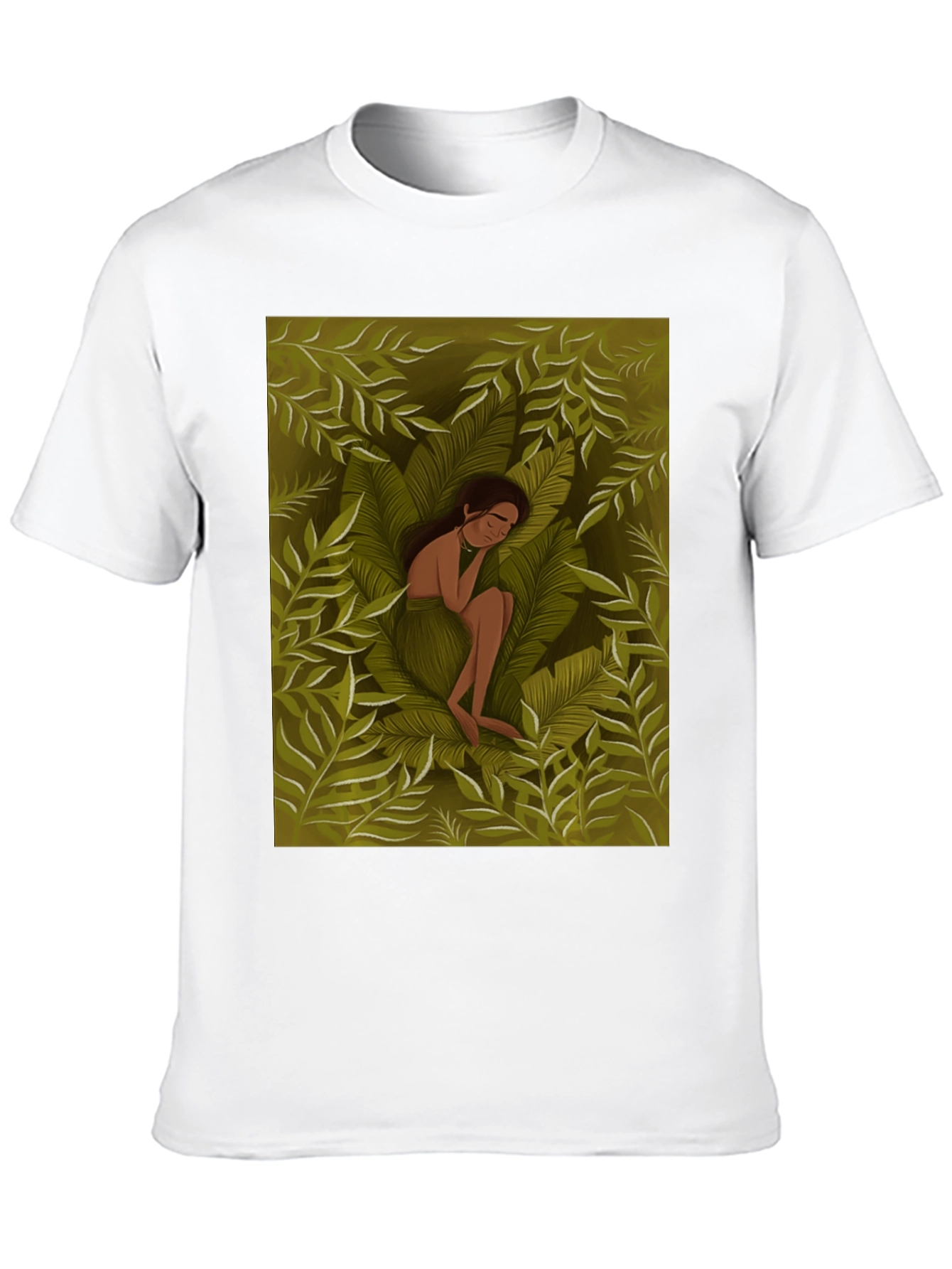 Black Jungle Dream T-Shirt - Nature Inspired Graphic Tee view 10