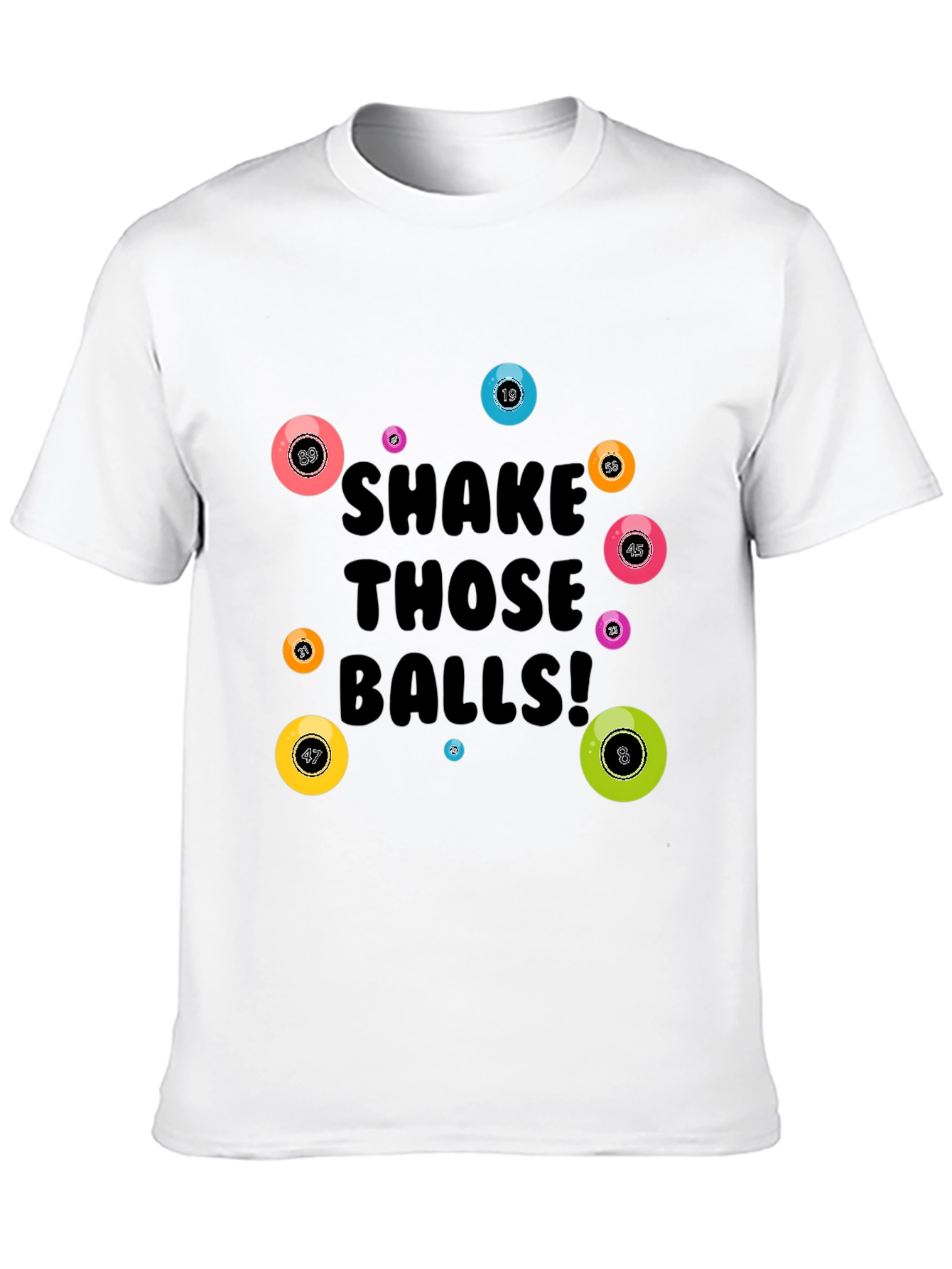 Black Shake Those Balls! Graphic Tee view 10