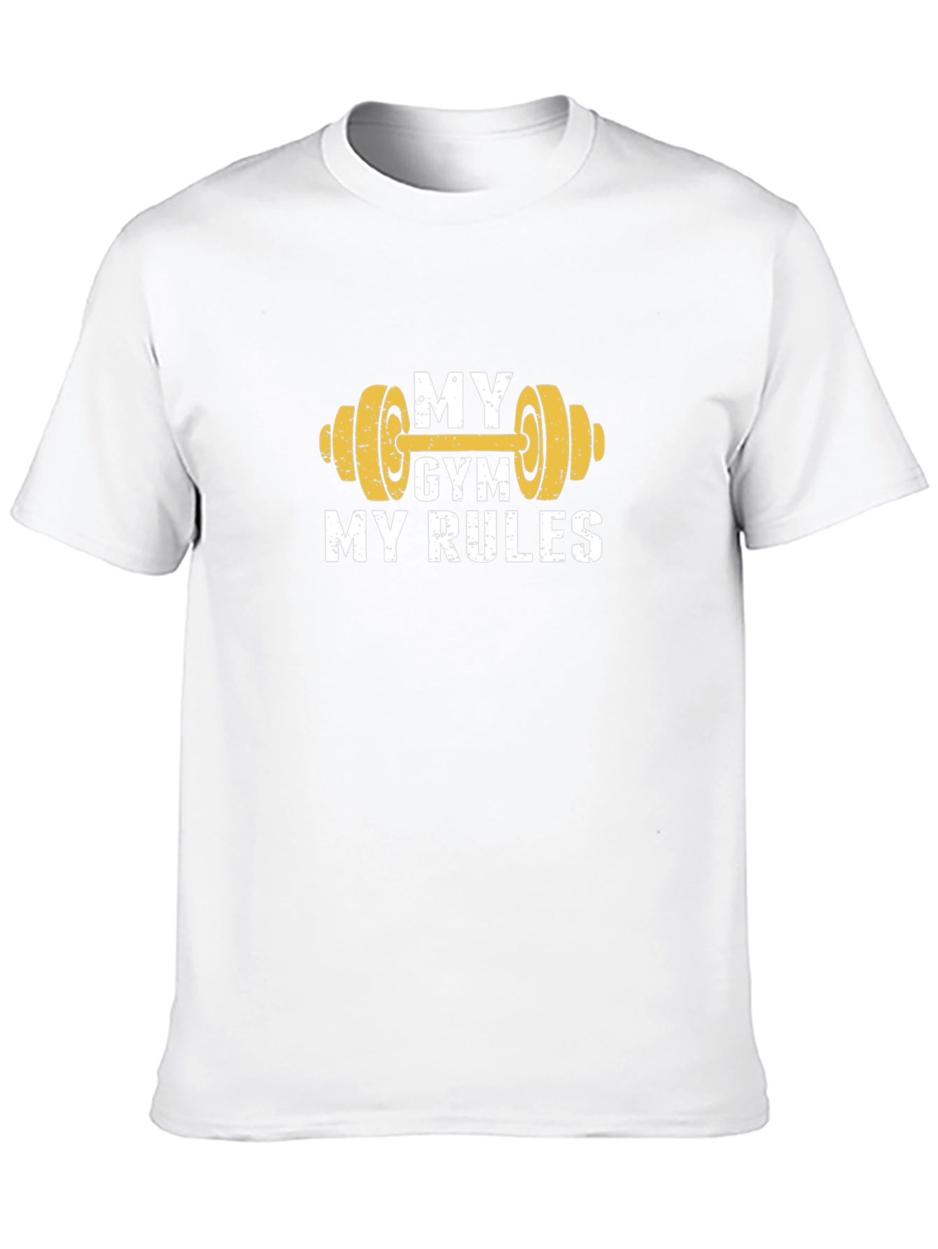 Black My Gym My Rules Graphic Tee - Fitness Apparel view 10