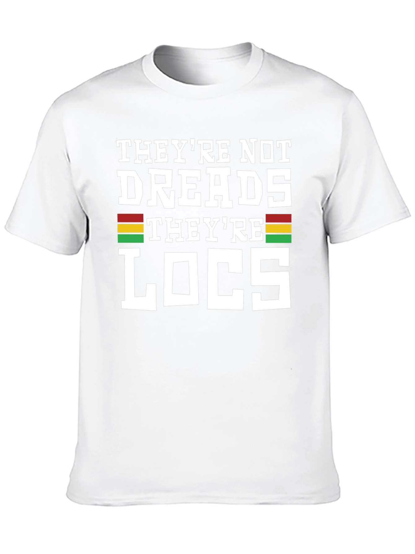 Black They're Not Dreads They're Locs Graphic T-Shirt view 10
