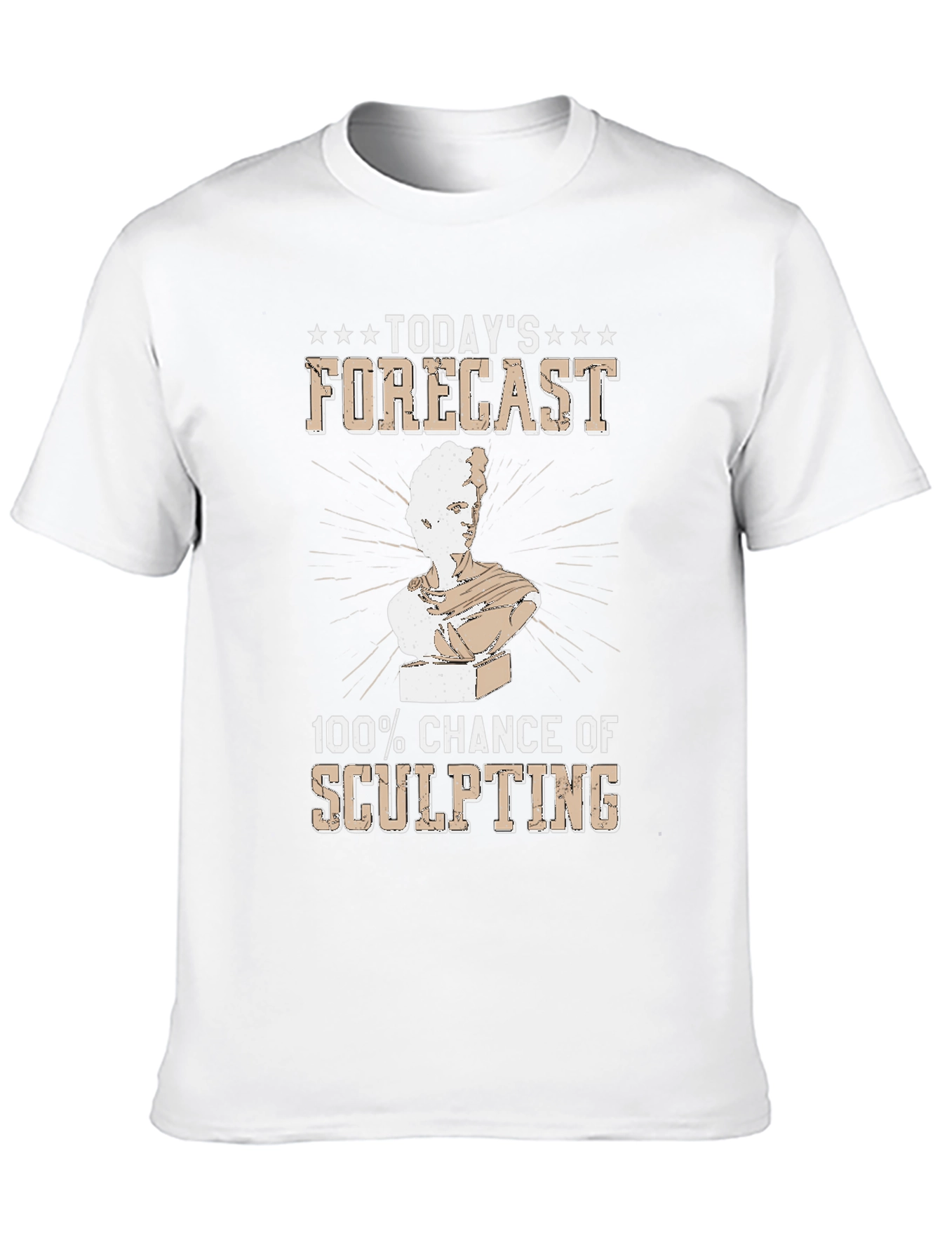 Black Sculpting Forecast T-Shirt - Chance of Art view 10