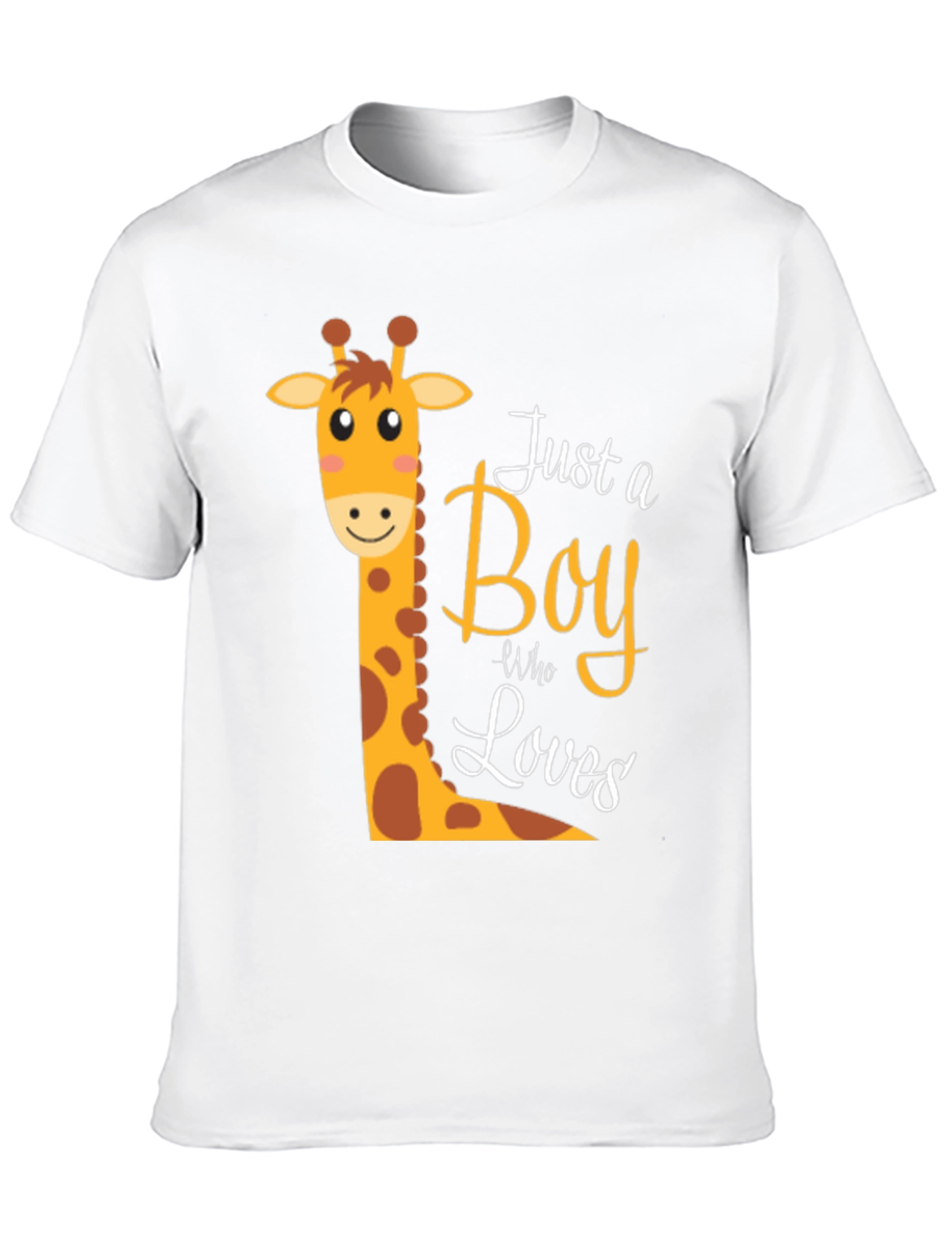 Black Boy Giraffe Graphic T-Shirt - Fun & Stylish Tee view 10
