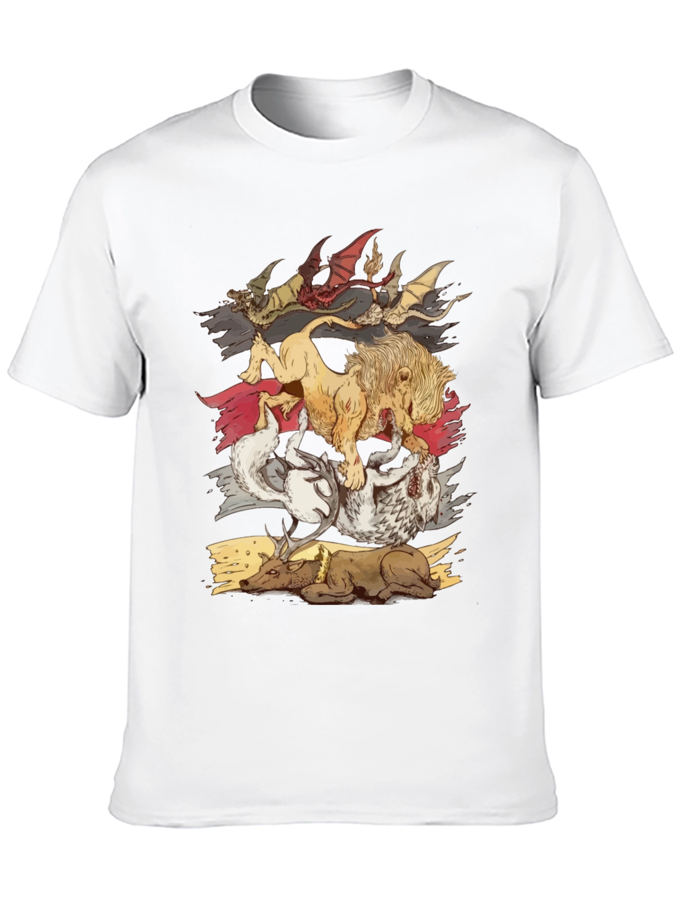 Black Fantasy House Sigil T-Shirt view 10