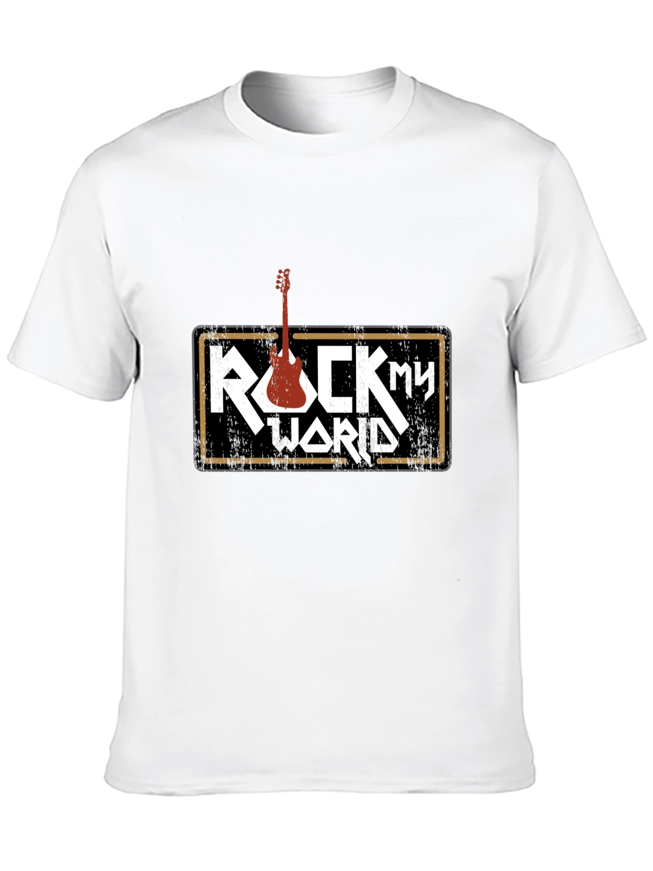 Black Rock My World Graphic Tee - Black Cotton T-Shirt view 10