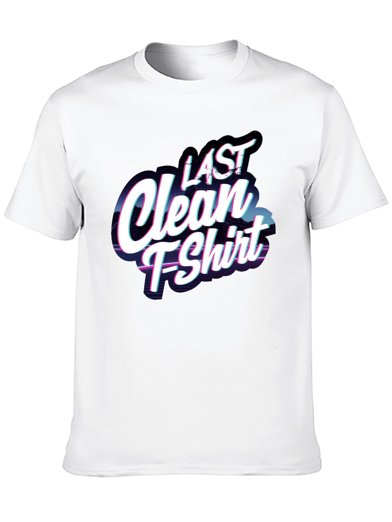 Black Last Clean T-Shirt - Funny Graphic Tee view 10