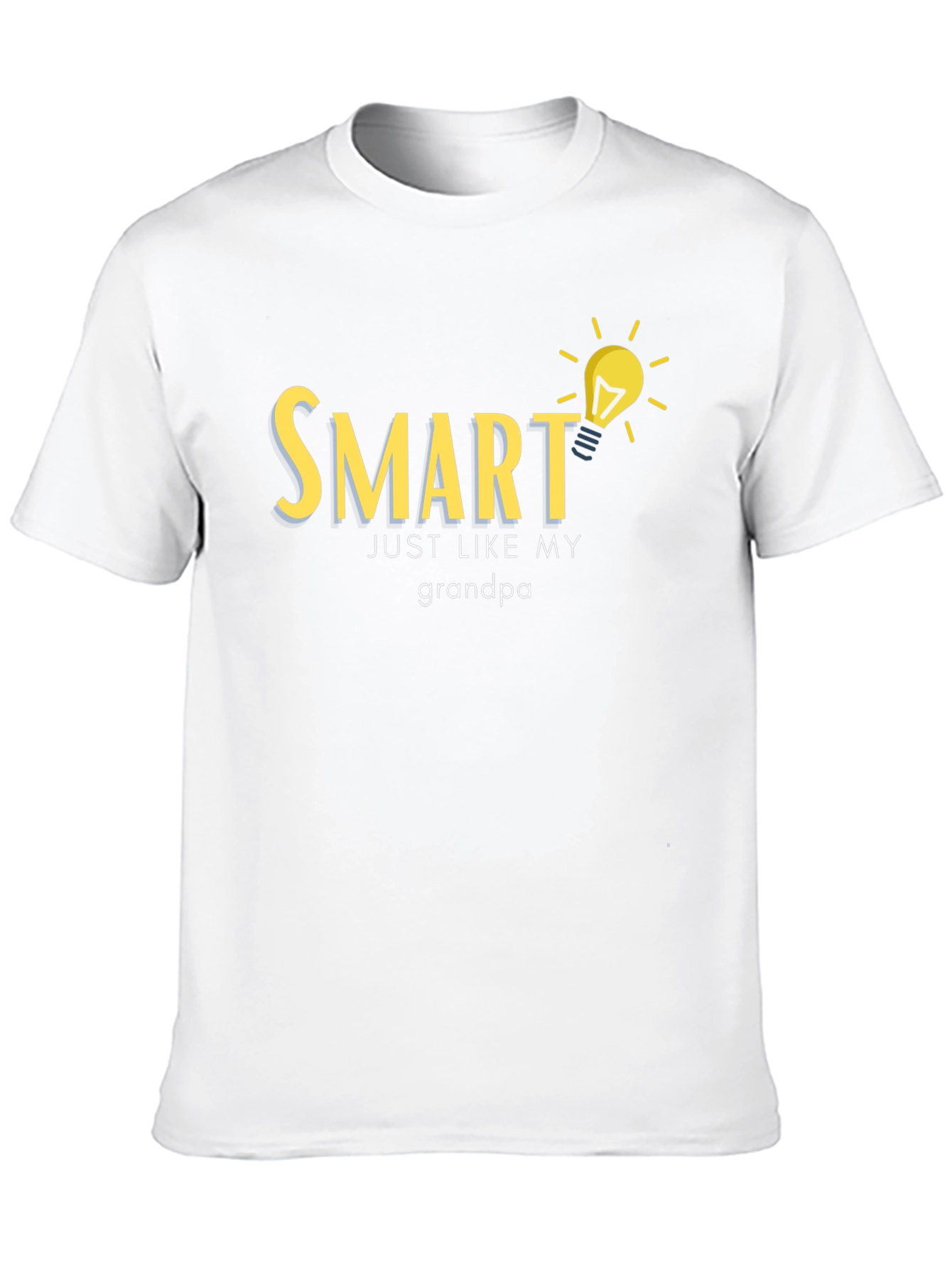 Black Smart Like Grandpa T-Shirt - Clever Design view 10