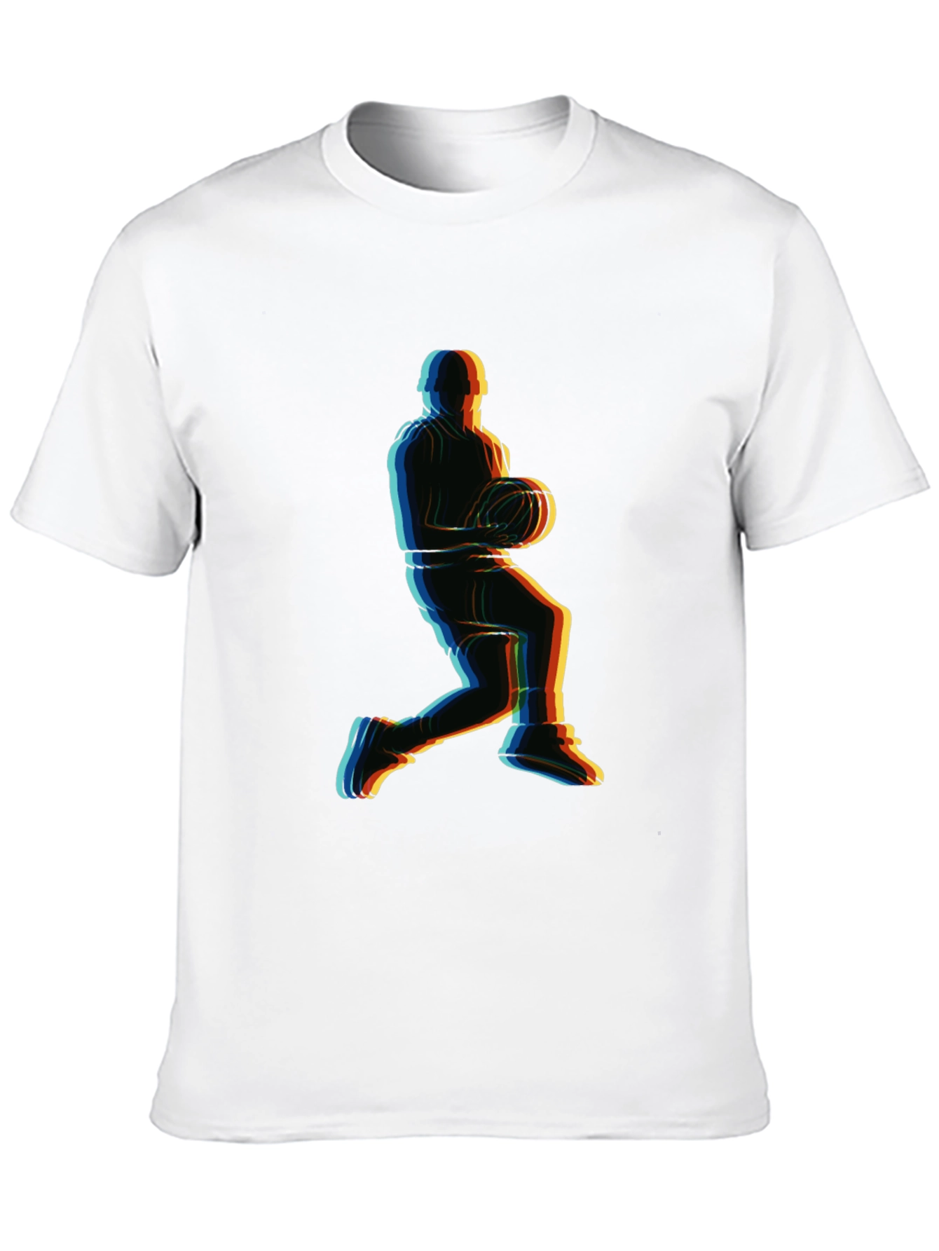 Black Basketball Player Graphic Tee - Retro Style view 10