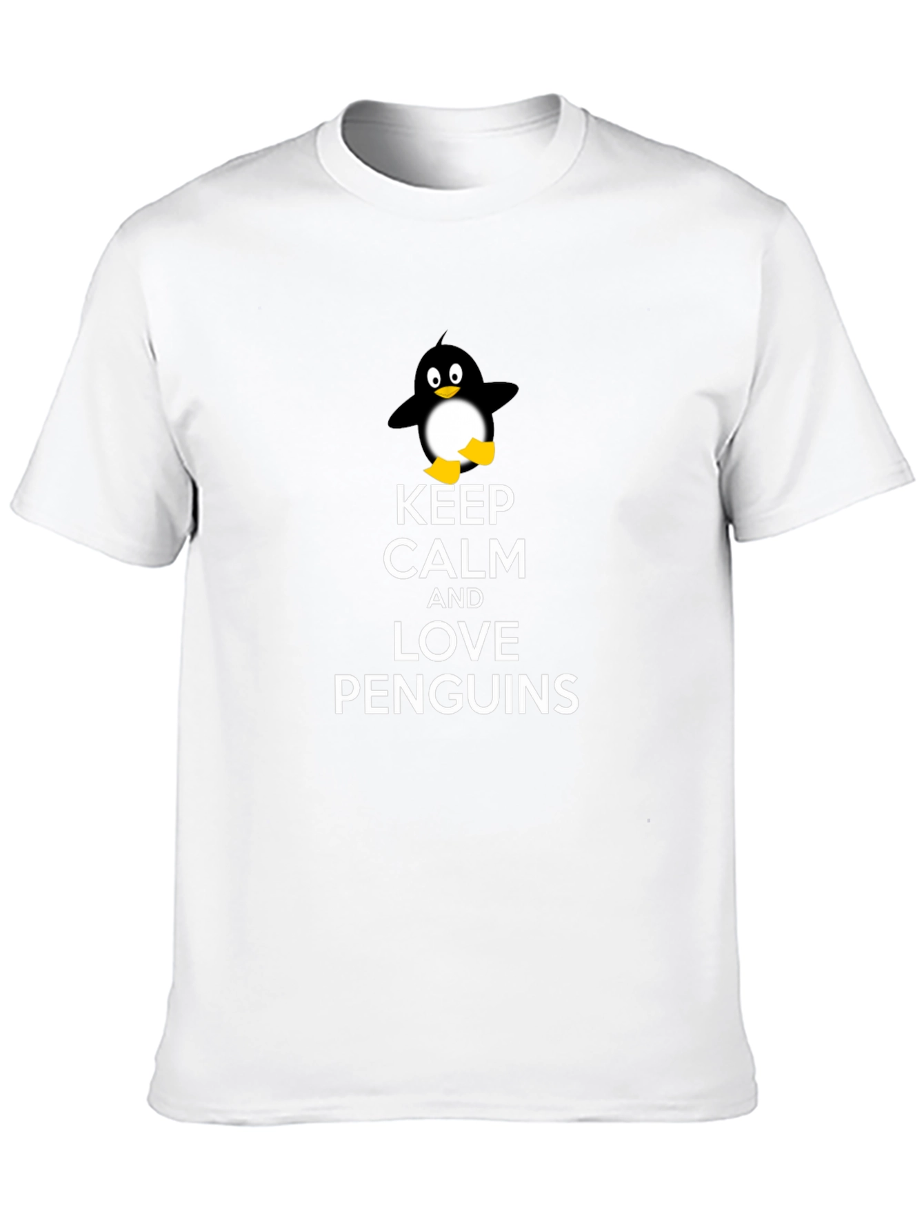 Black Keep Calm and Love Penguins T-Shirt view 10