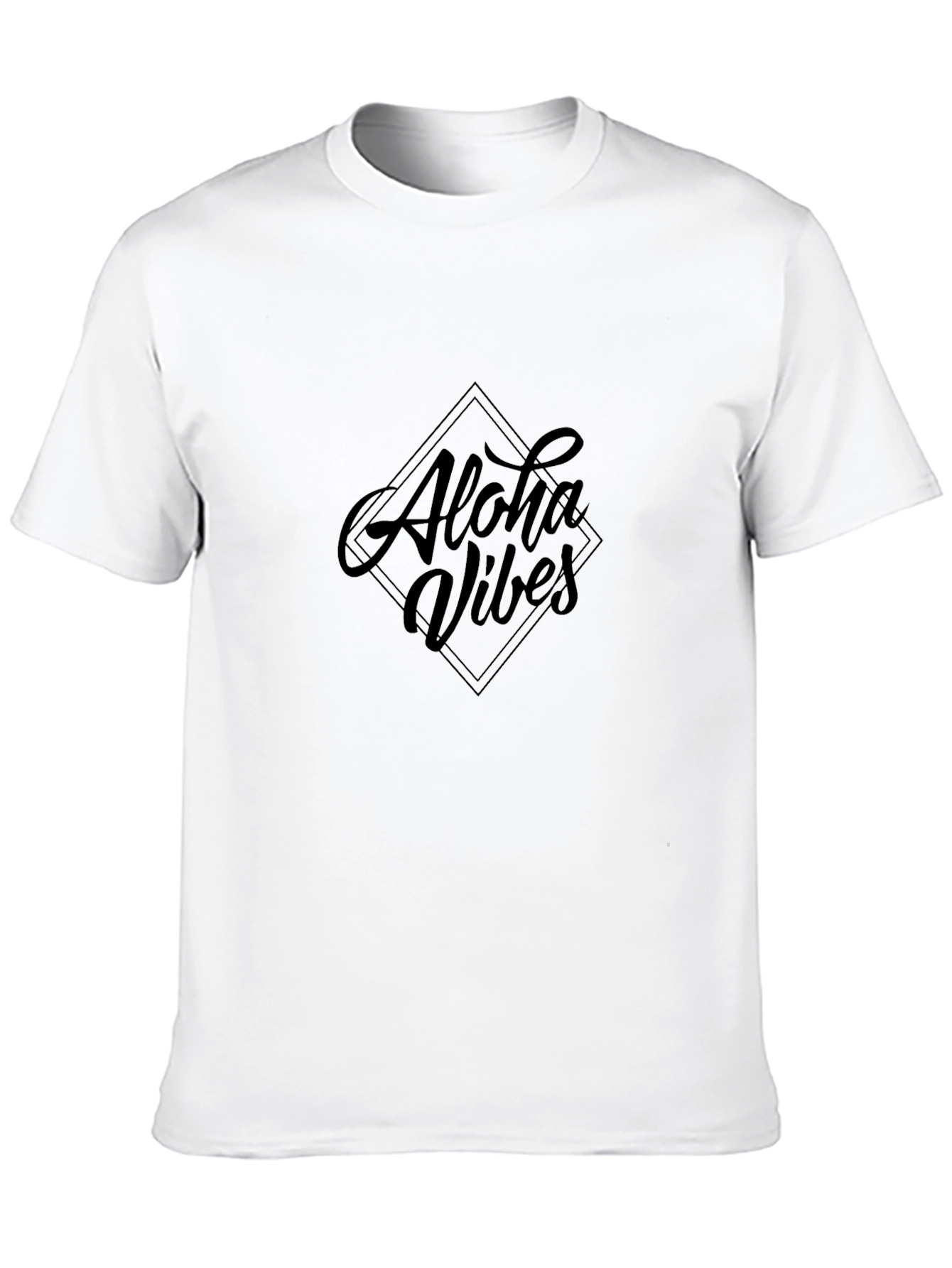 Black Aloha Vibes Black T-Shirt - Mens view 10