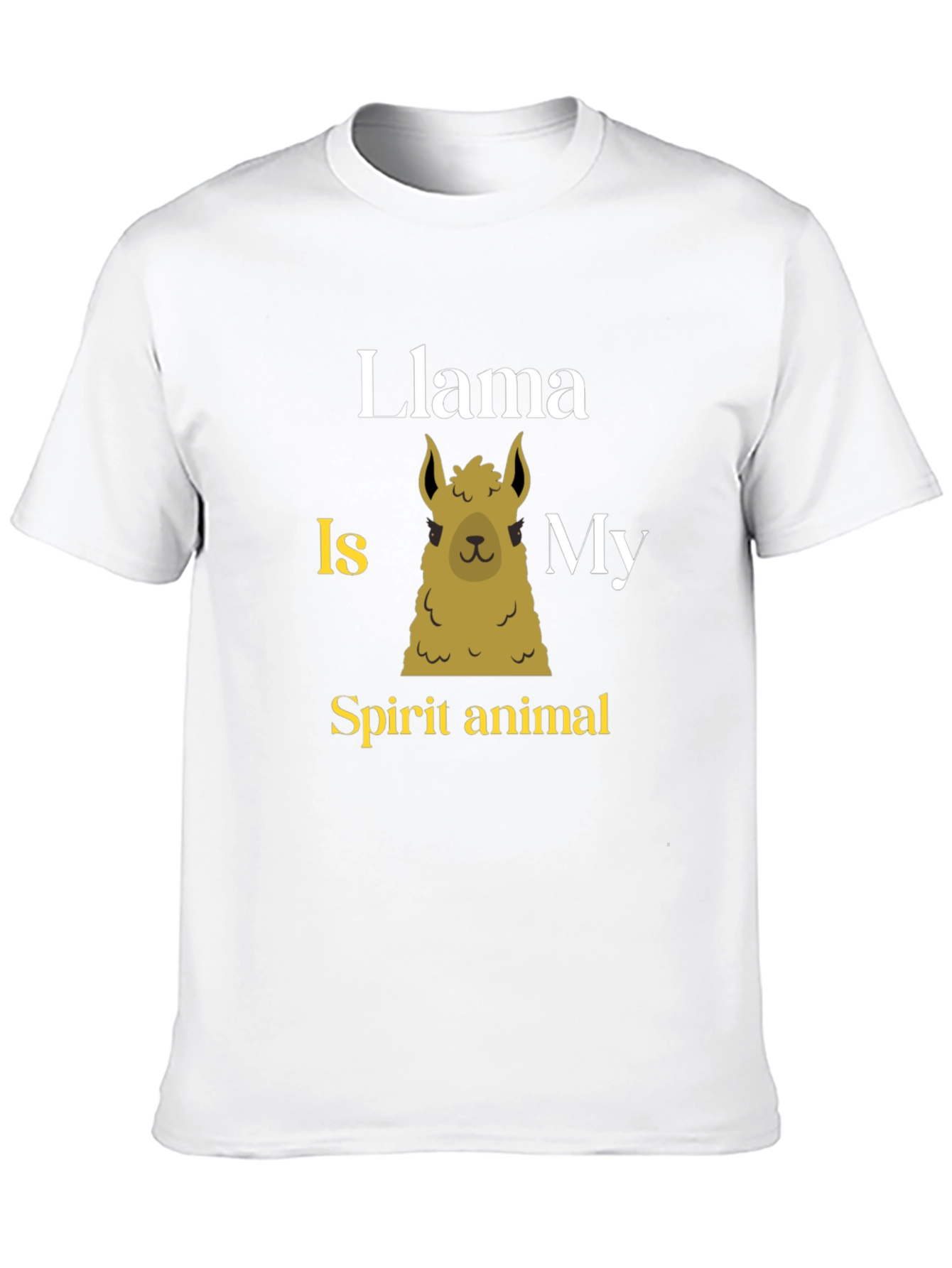 Black Llama Spirit Animal T-Shirt - Black Graphic Tee view 10