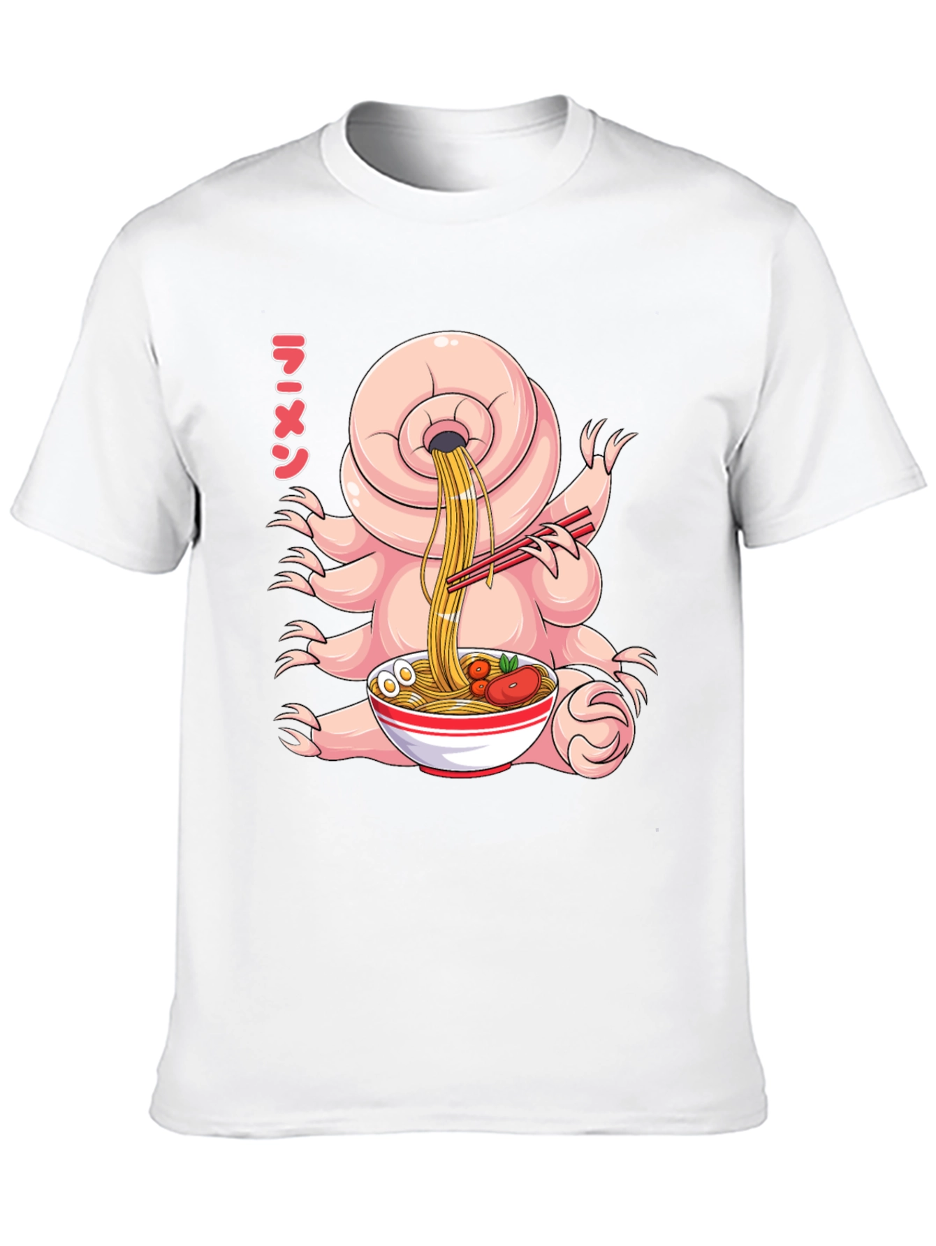 Black Ramen Tardigrade T-Shirt - Funny Graphic Tee view 10