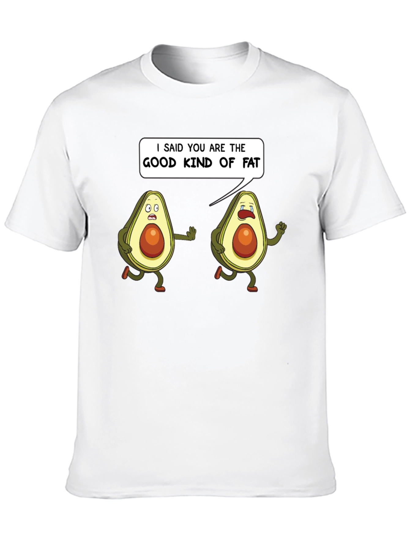 Black Good Kind of Fat Avocado Humor T-Shirt view 10