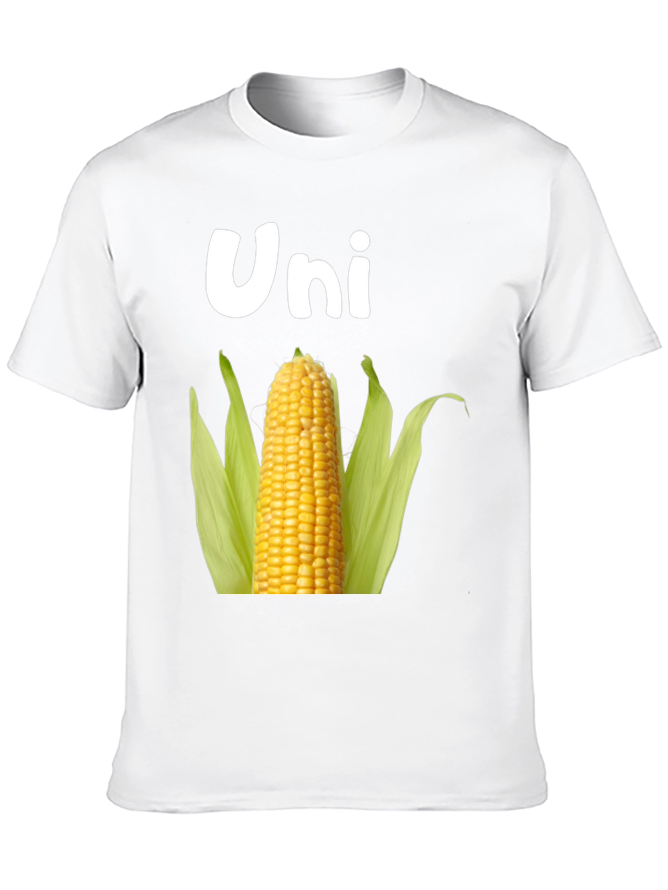 Black Uni Corn T-Shirt - Novelty Food Pun Tee view 10